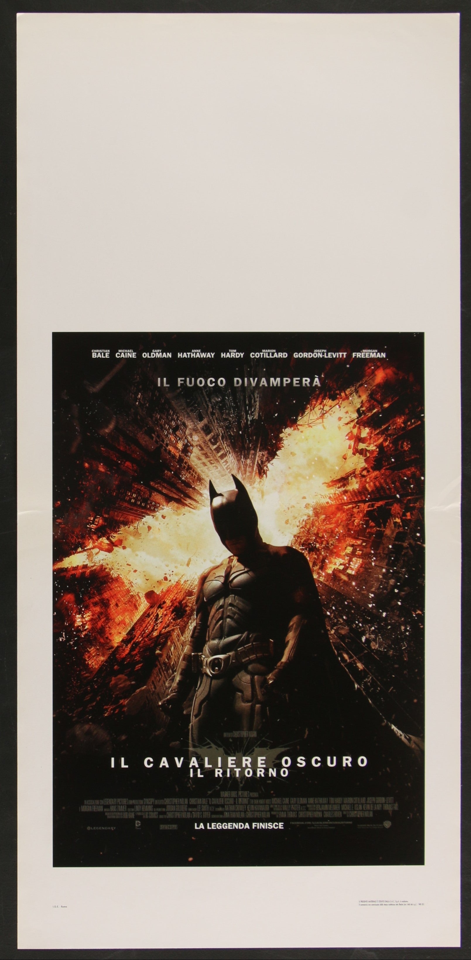 The Dark Knight (2008) Original Italian Locandina Movie Poster 13 1/4 x 27 1/2

