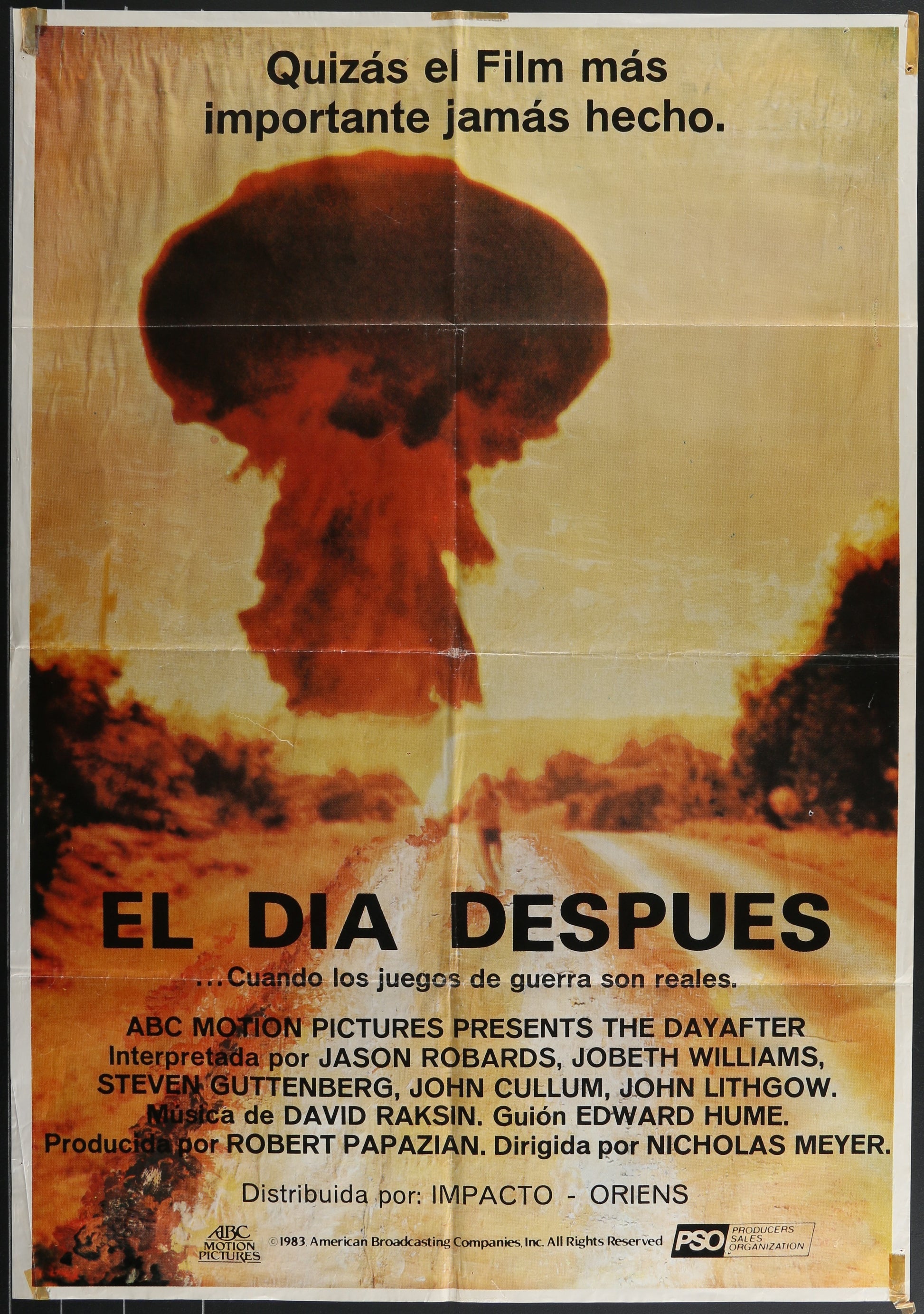 The Day After (1984) Original Spanish Movie Poster