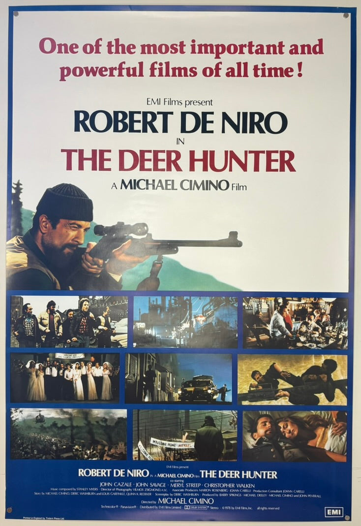 The Deer Hunter (1979) Original British One Sheet Movie Poster 27 x 39 3/4