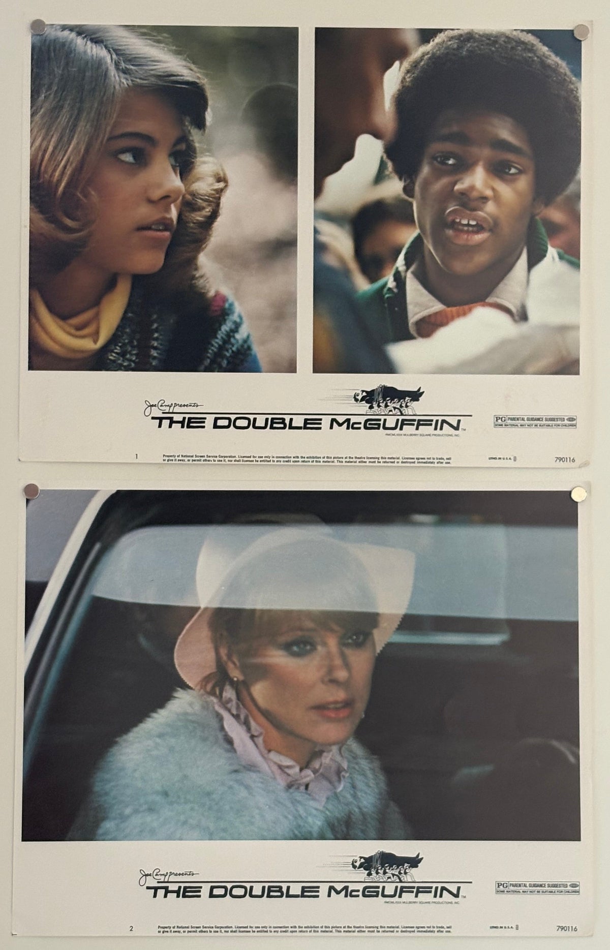  The Double McGuffin (1979) Complete Set of 8 Original US Lobby Cards