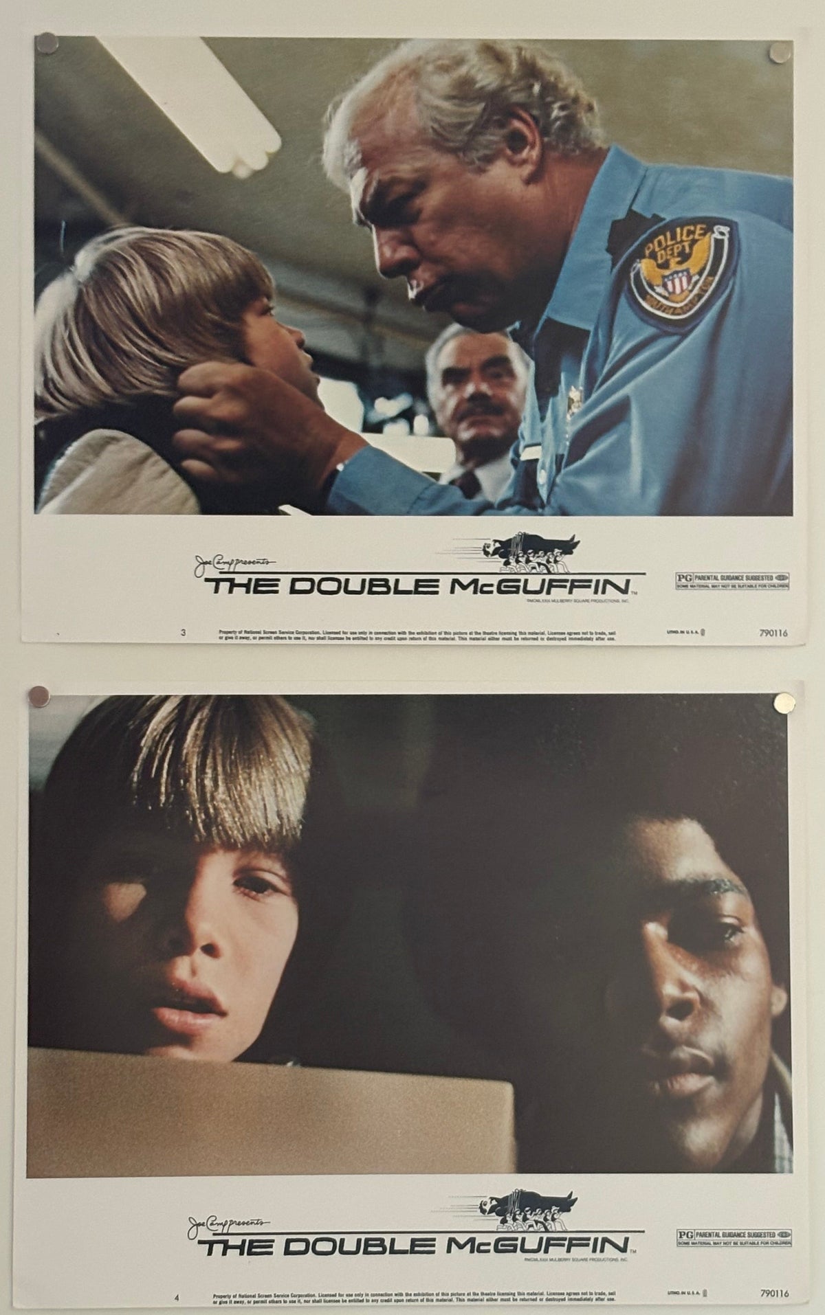 The Double McGuffin (1979) Complete Set of 8 Original US Lobby Cards
