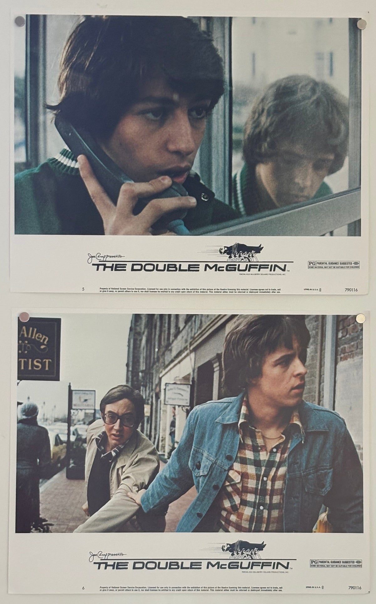 The Double McGuffin (1979) Complete Set of 8 Original US Lobby Cards