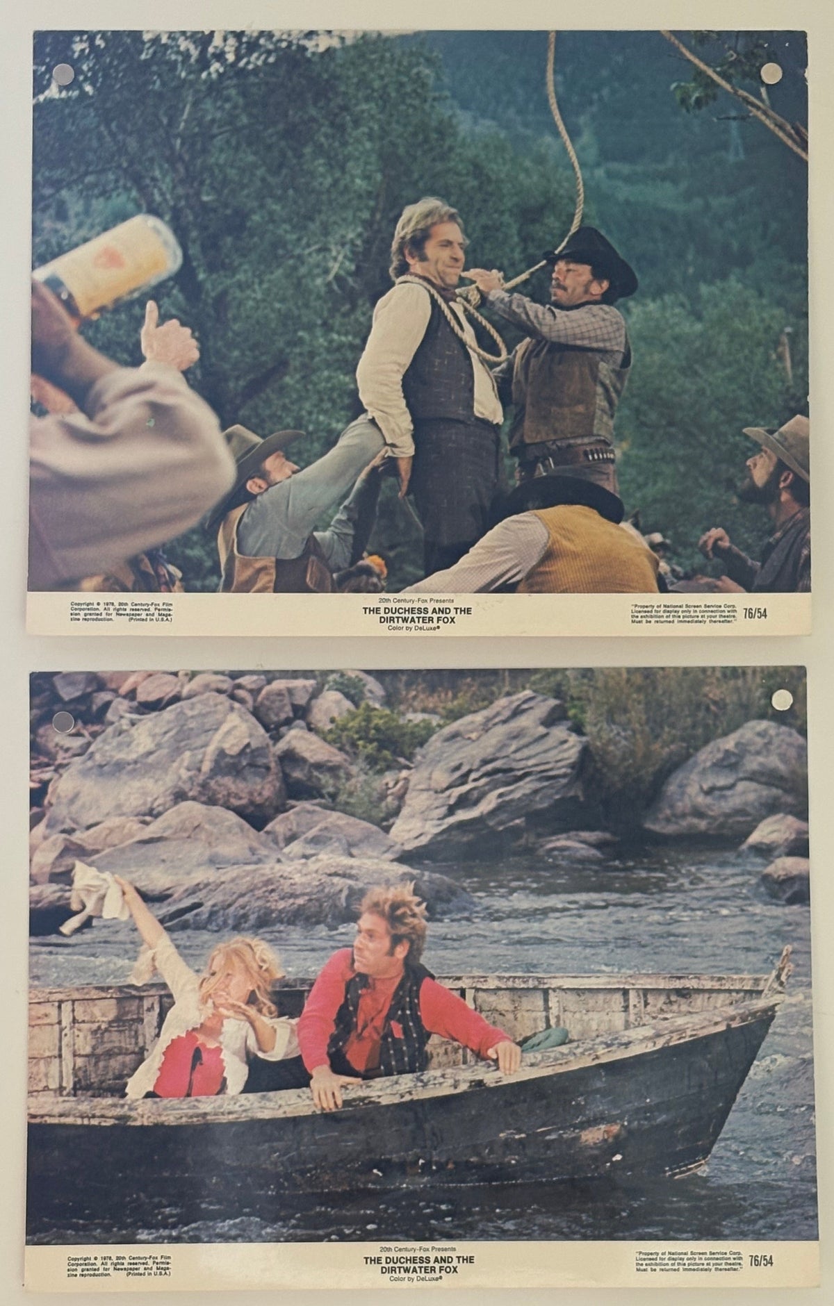 The Duchess and the Dirtwater Fox (1976) x7 Original US Lobby Cards