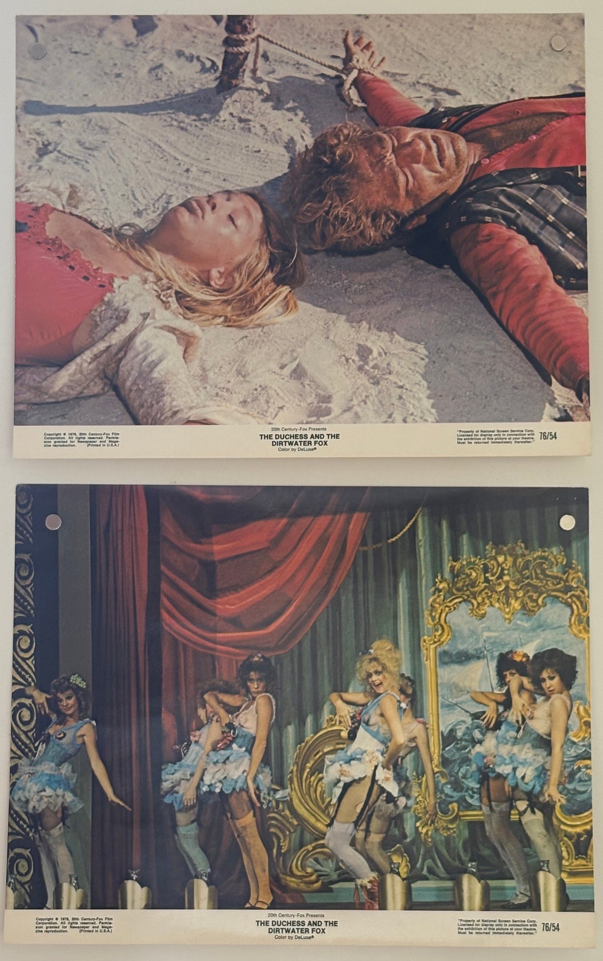 The Duchess and the Dirtwater Fox (1976) x7 Original US Lobby Cards