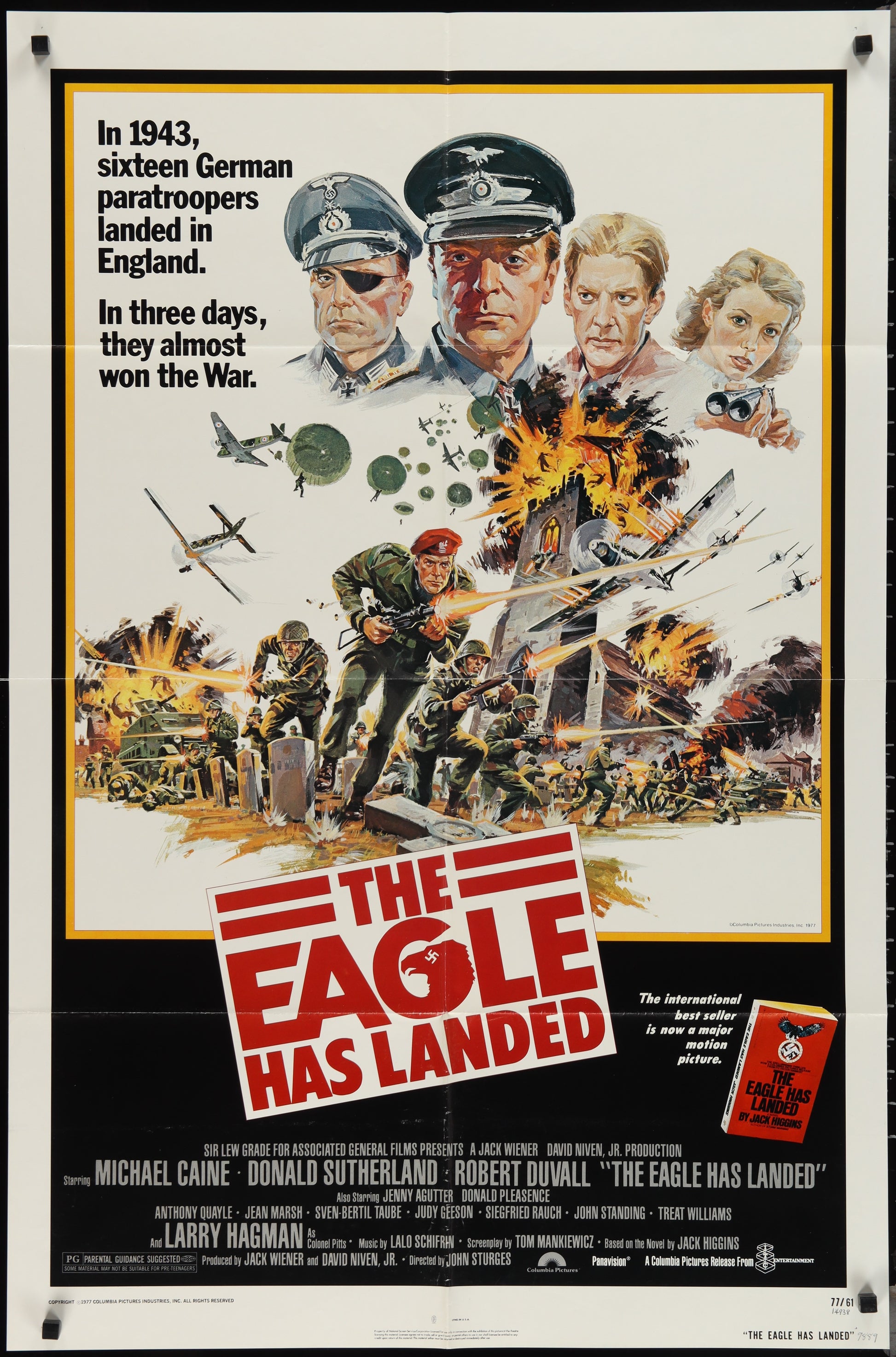 The Eagle Has Landed (1977) Original US One Sheet Movie Poster