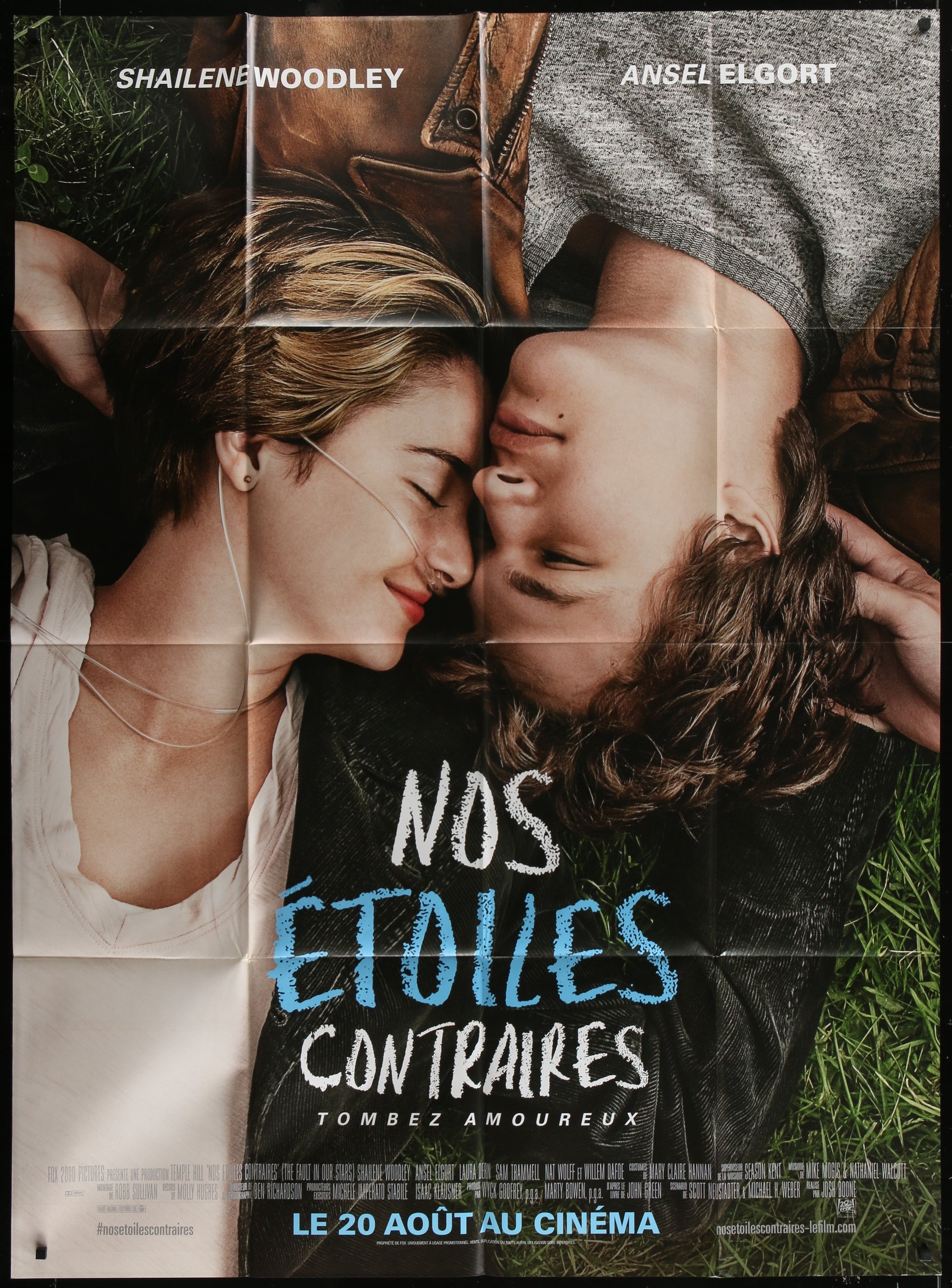 The Fault In Our Stars (2014) Original French Grande Advance Movie Poster 118 x 160 cm