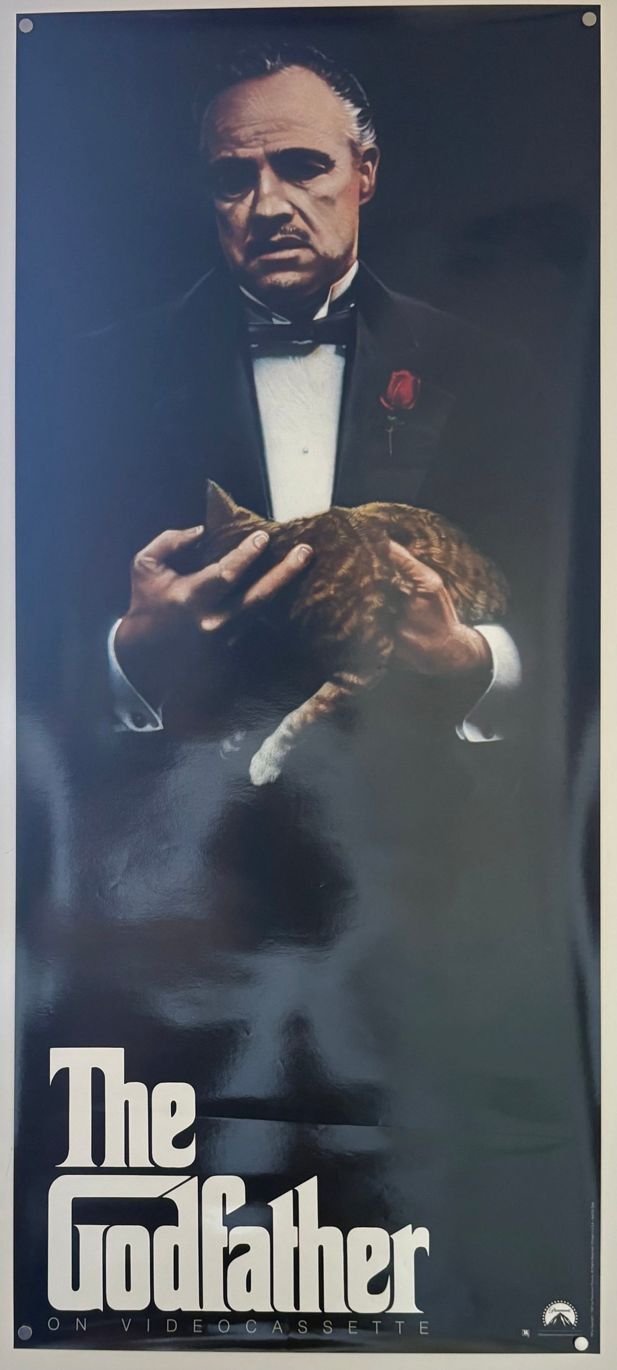 The Godfather (1972) Original 1991 Video Store Movie Poster