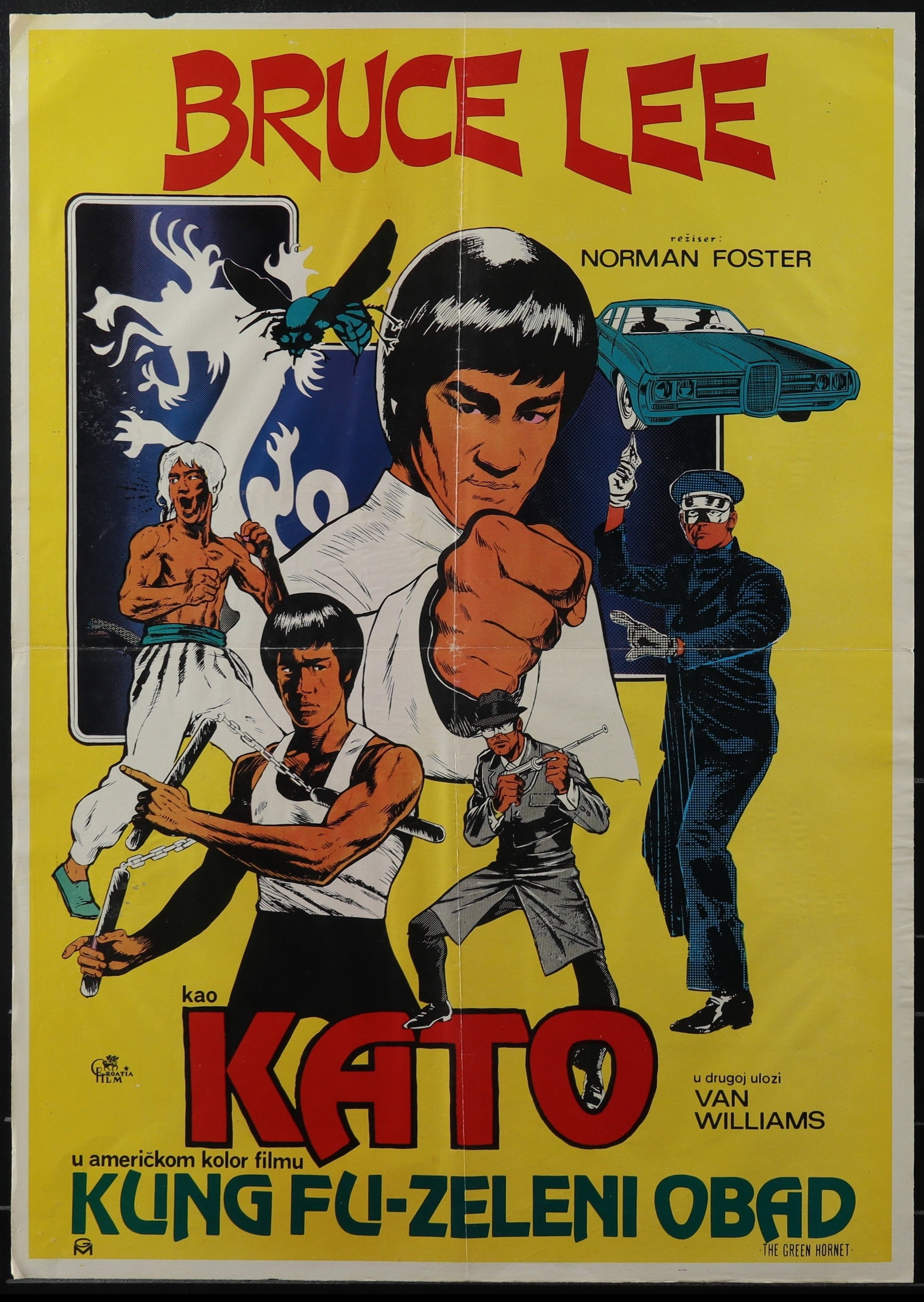 The Green Hornet (1974) Original Yugoslav Movie Poster