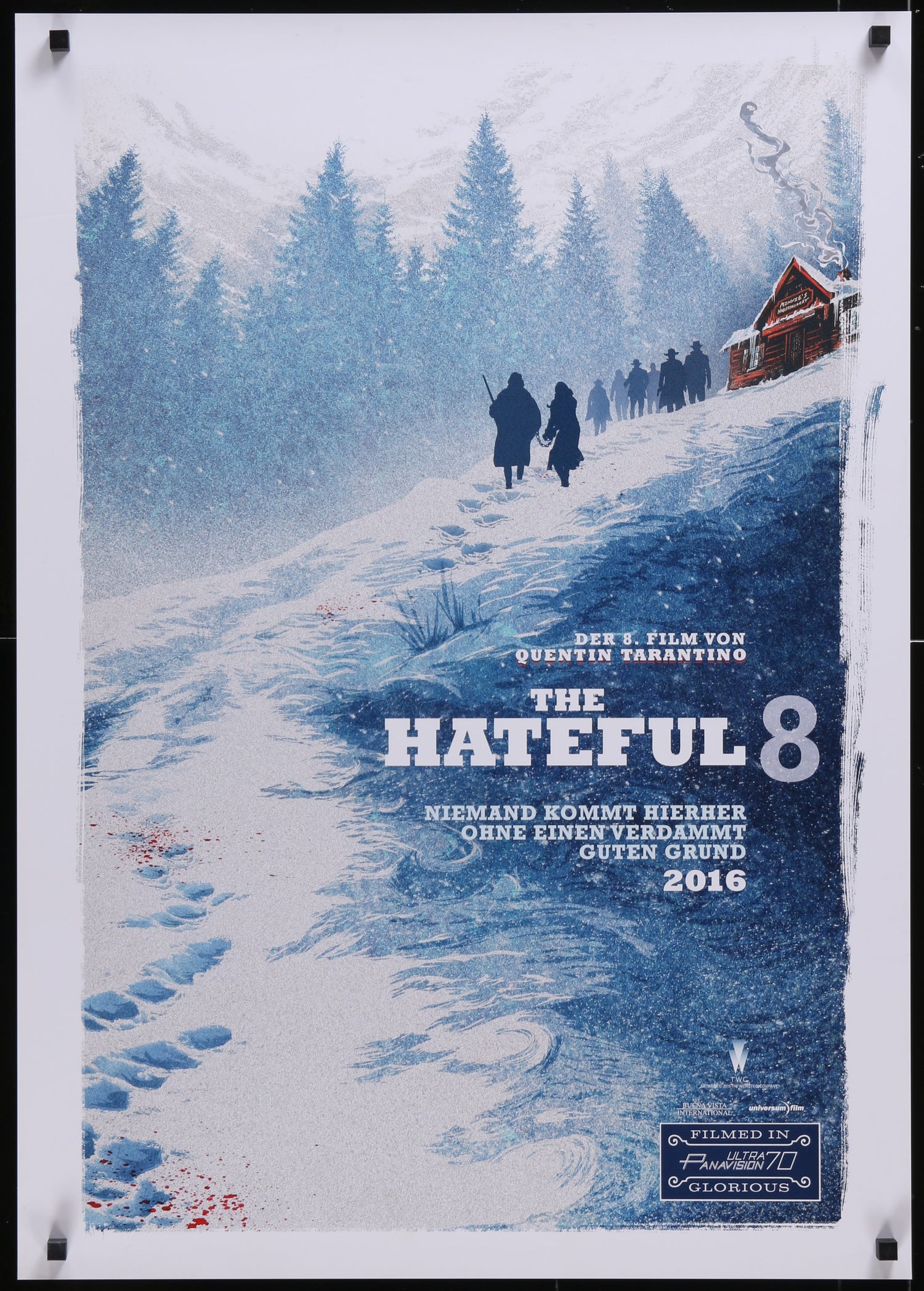 The Hateful Eight (2015) Original German A1 Movie Poster 23x33
