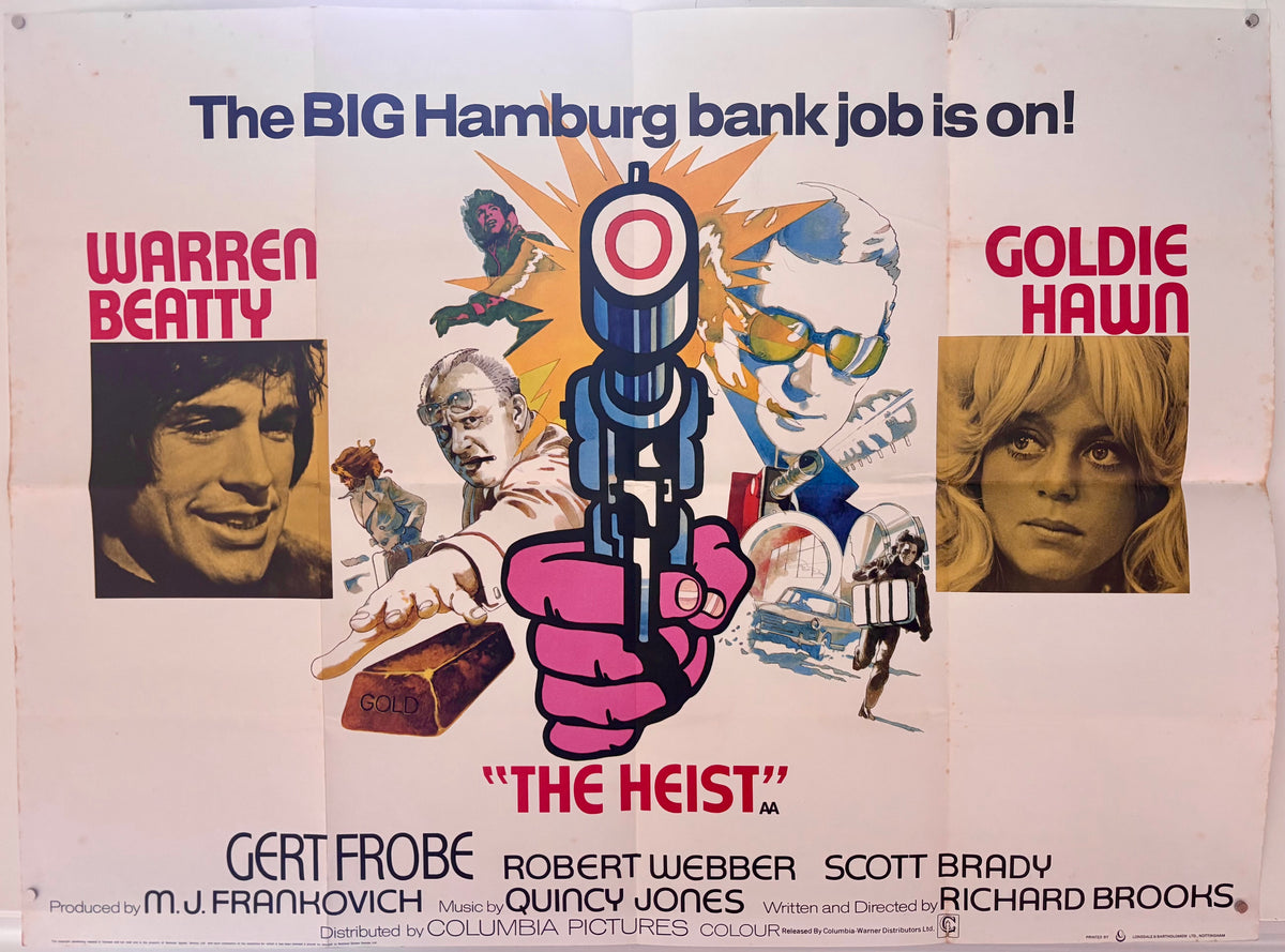 The Heist (1971) Original UK Quad Movie Poster - Warren Beatty