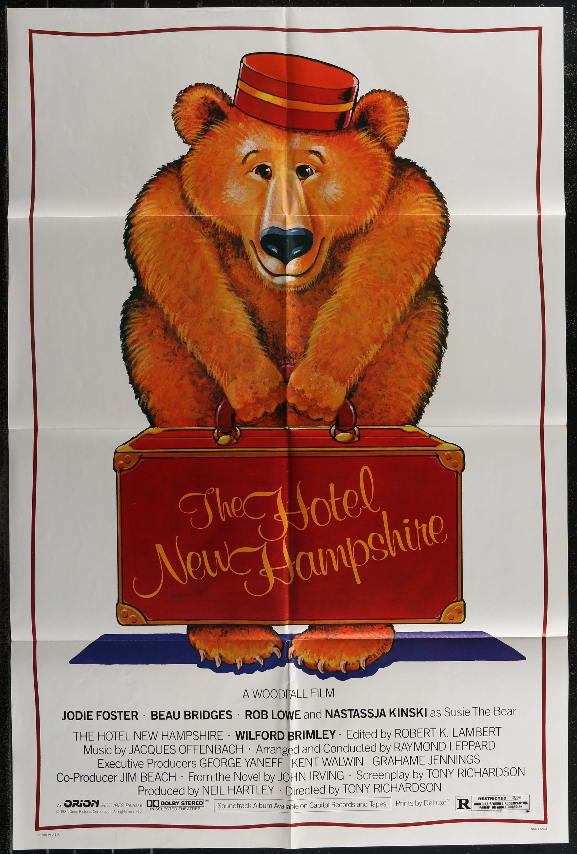 The Hotel New Hampshire (1984) Original US One Sheet Movie Poster