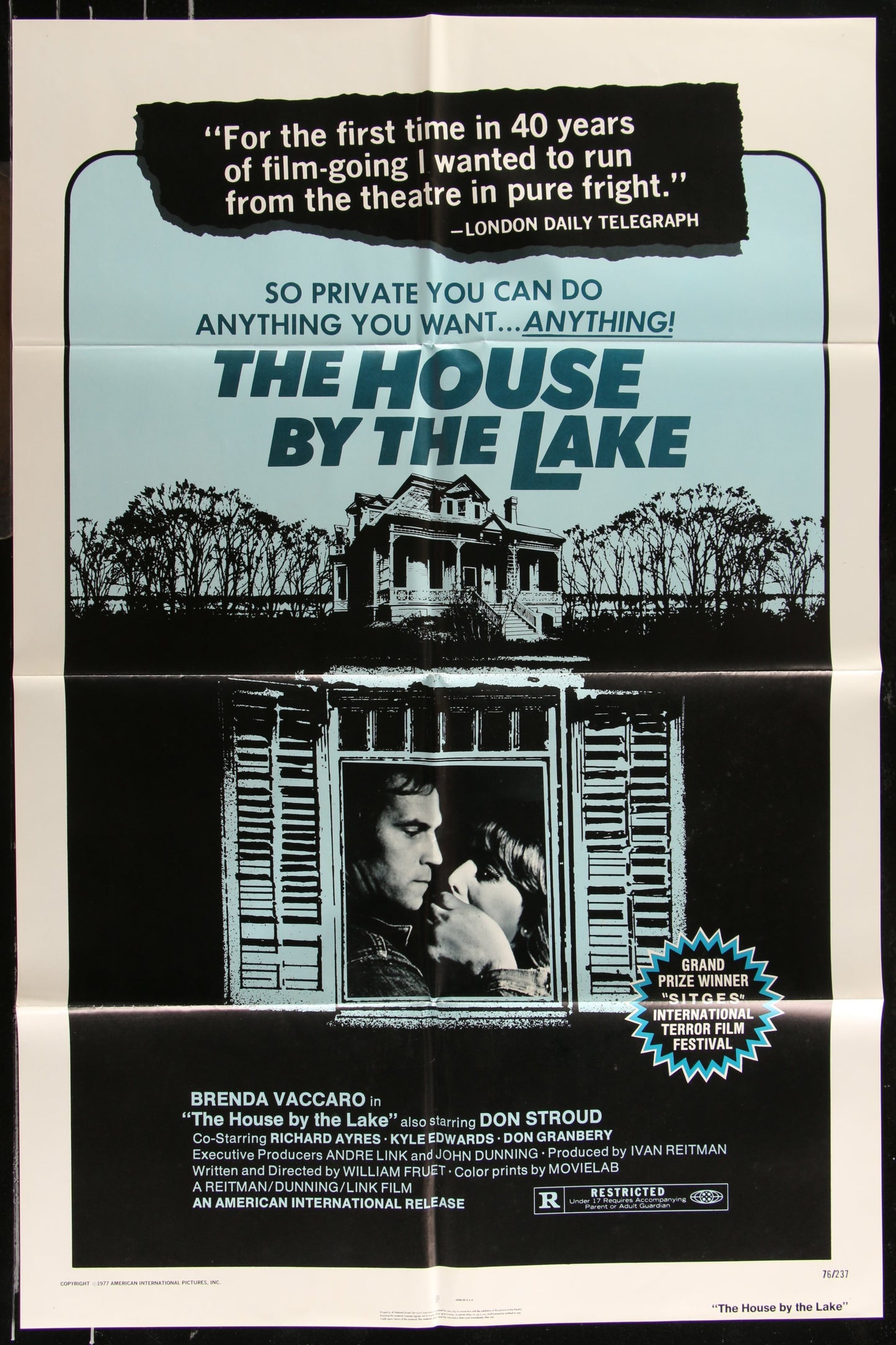 The House By The Lake (1977) Original US One Sheet Movie Poster 27 x 41