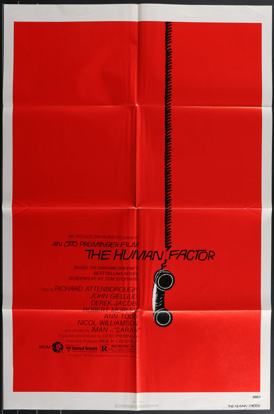 The Human Factor (1980) Original US One Sheet Movie Poster