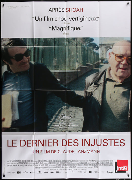 The Last Of The Unjust (2013) Original French Grande Movie Poster 116 x 157 cm