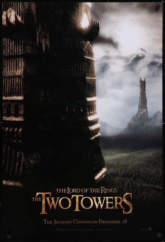 The Lord of the Rings: The Two Towers (2002) Original US One Sheet Teaser Movie Poster 26¾ x 39¾