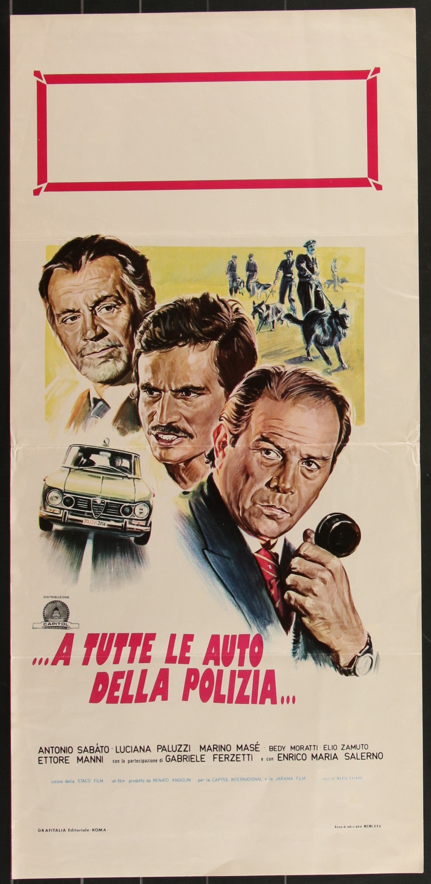 The Maniac Responsible (1975) Original Italian Locandina Movie Poster