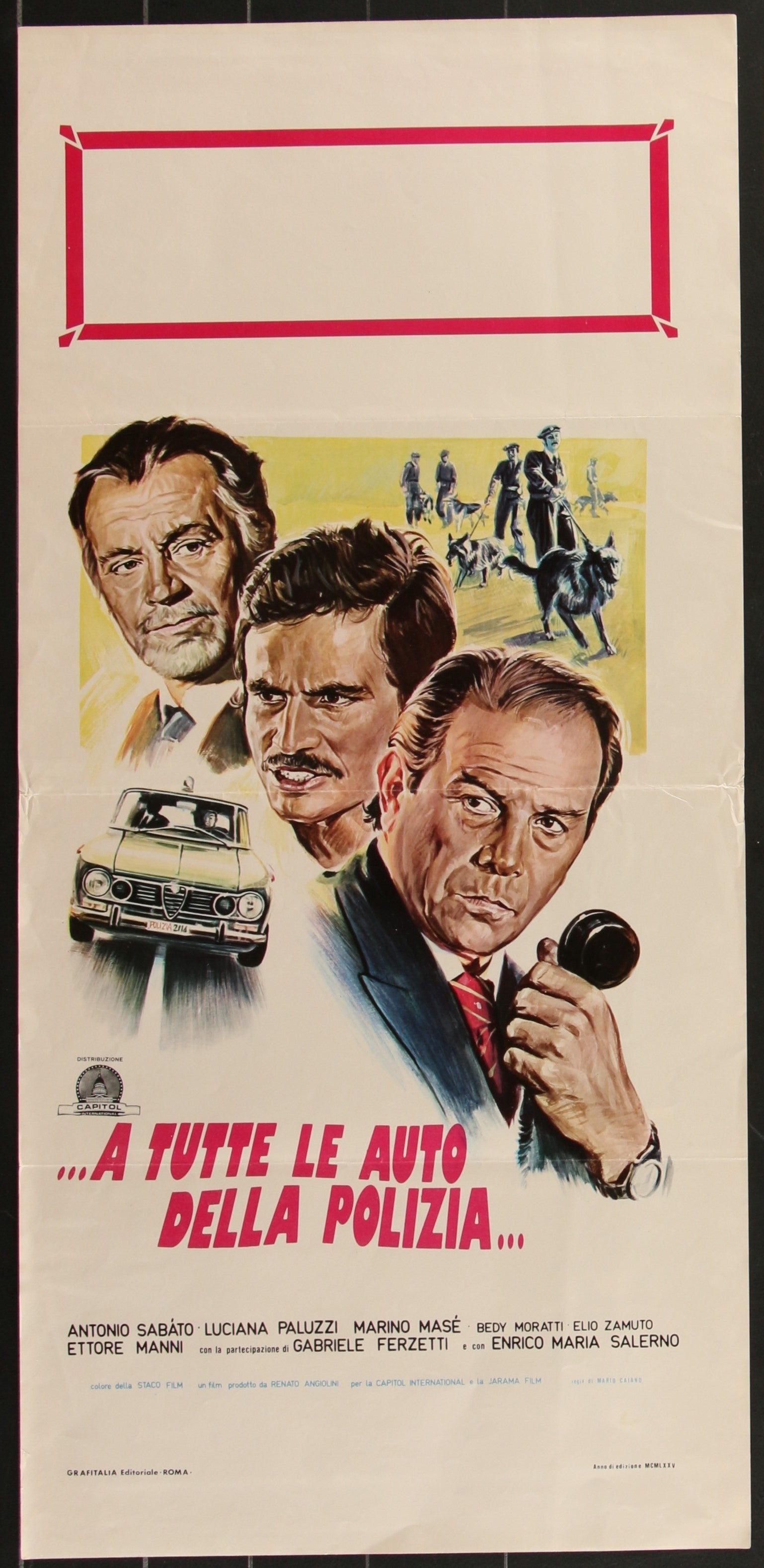 The Maniac Responsible (1975) Original Italian Locandina Movie Poster