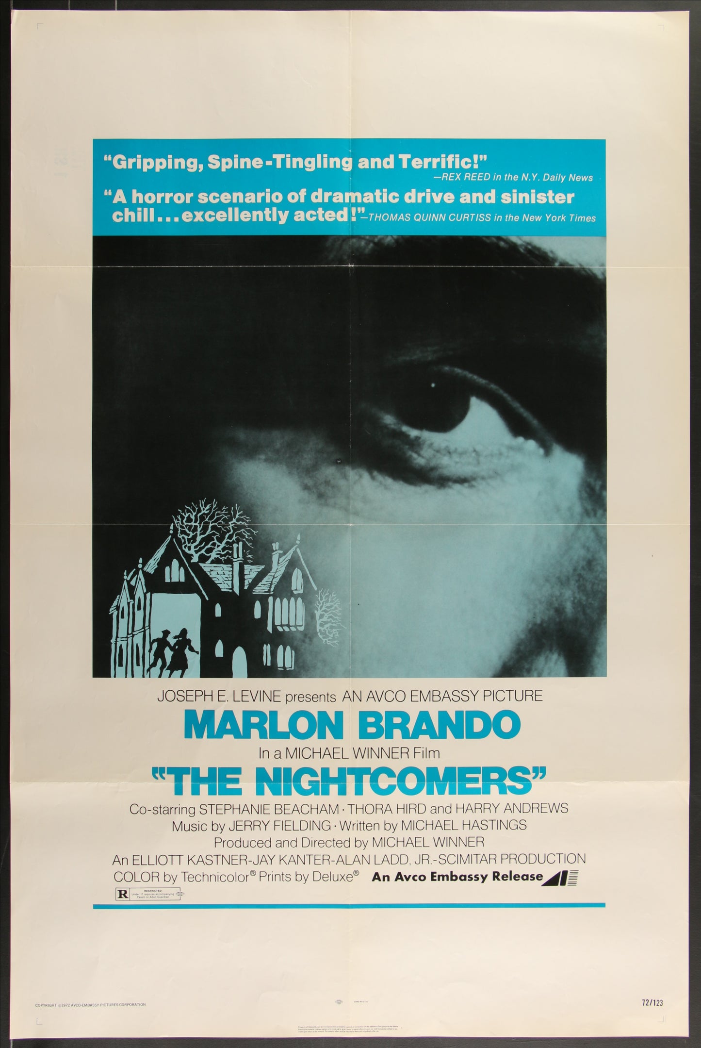 The Nightcomers (1972) Original US One Sheet Movie Poster 27 x 41