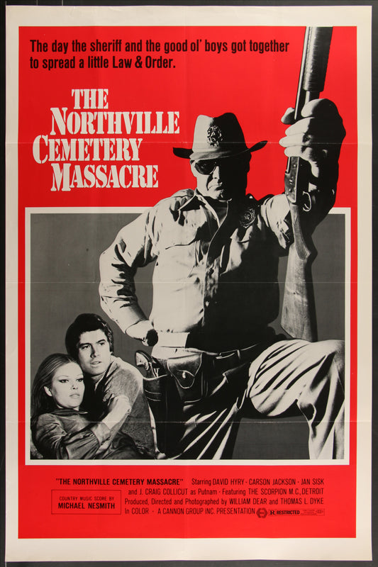 The Northville Cemetery Massacre (1976) Original US One Sheet Movie Poster 27 x 41