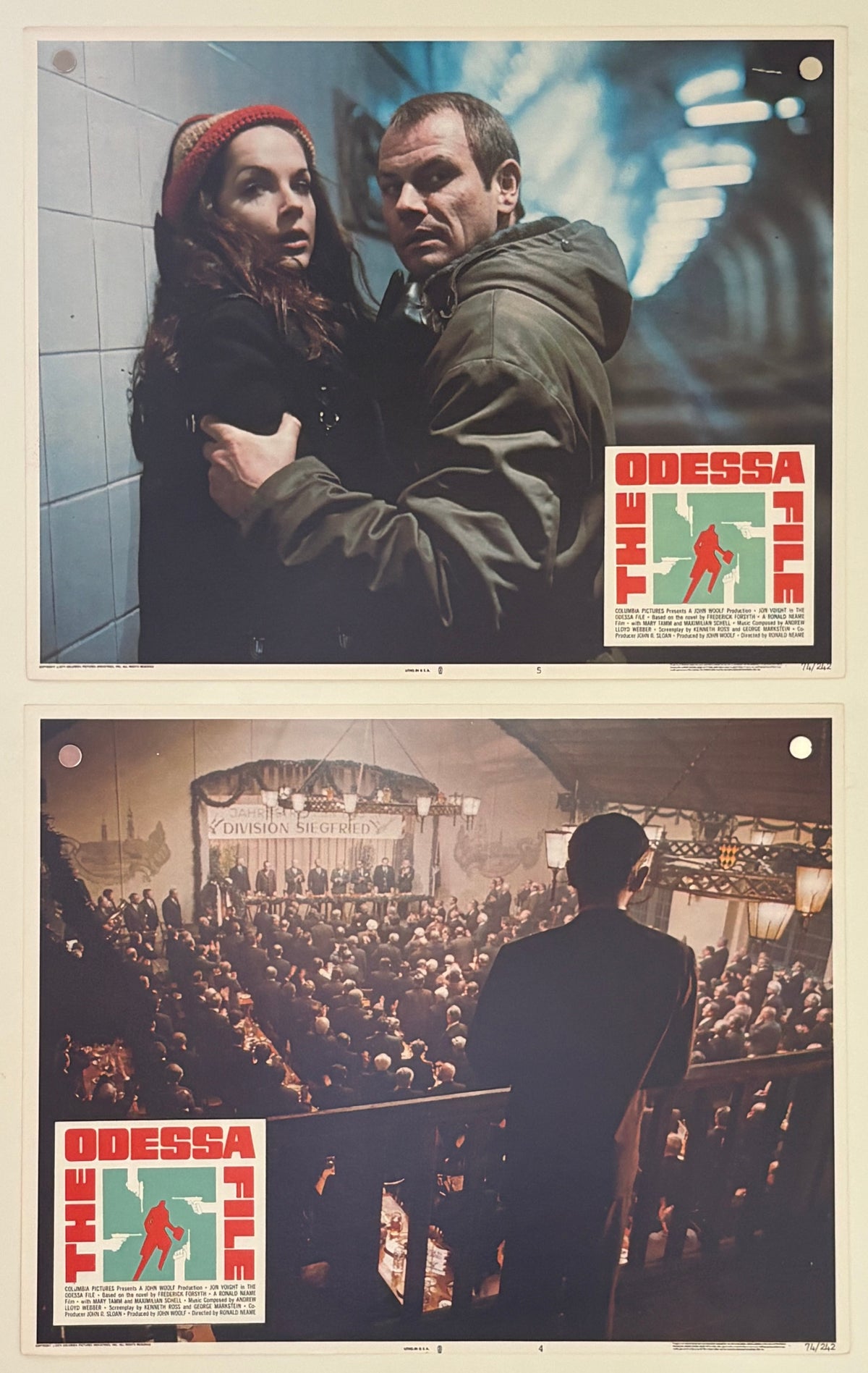 The Odessa File (1974) 7 Original US Lobby Cards