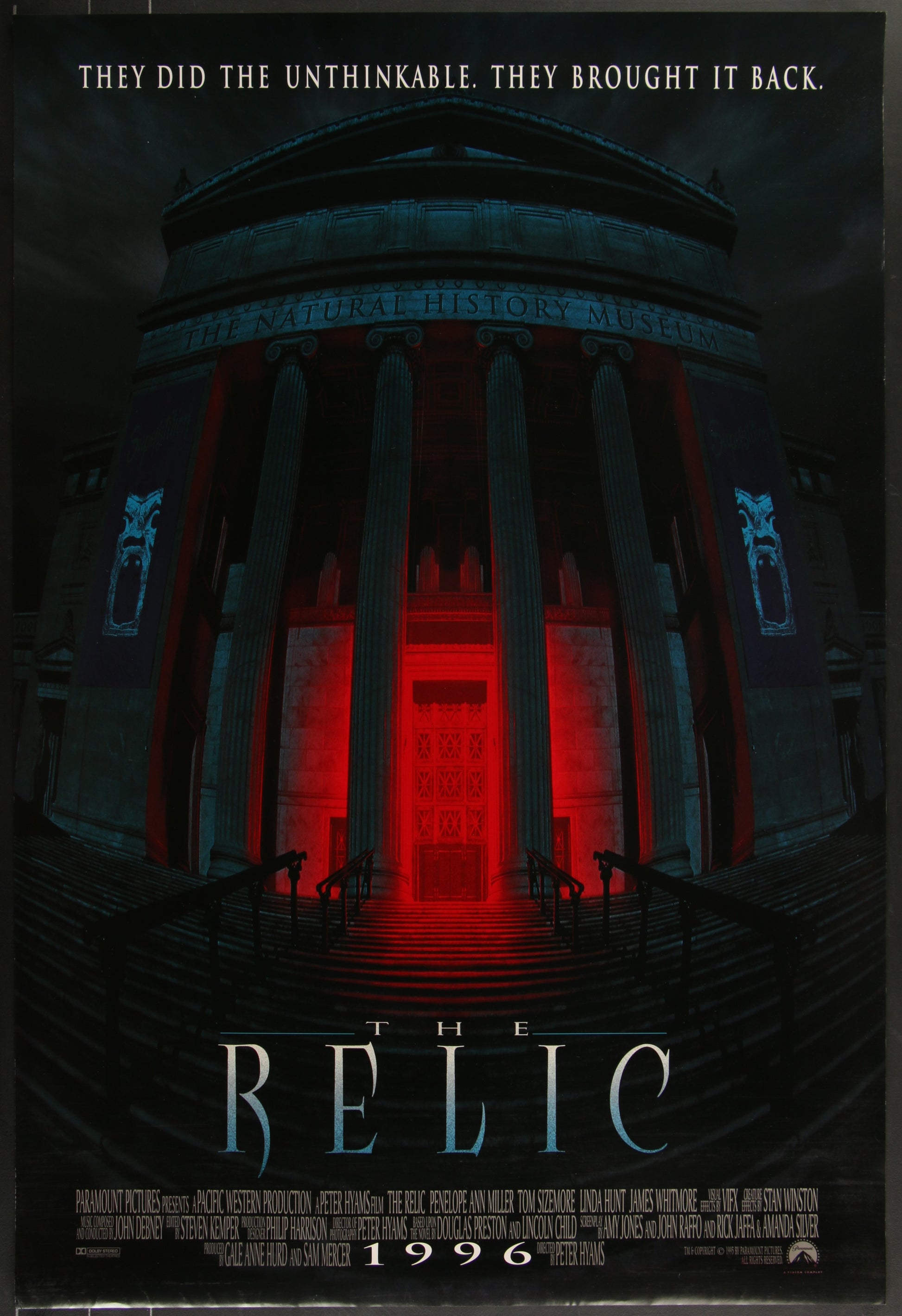 The Relic (1997) Original US One Sheet Movie Poster 27 x 40
