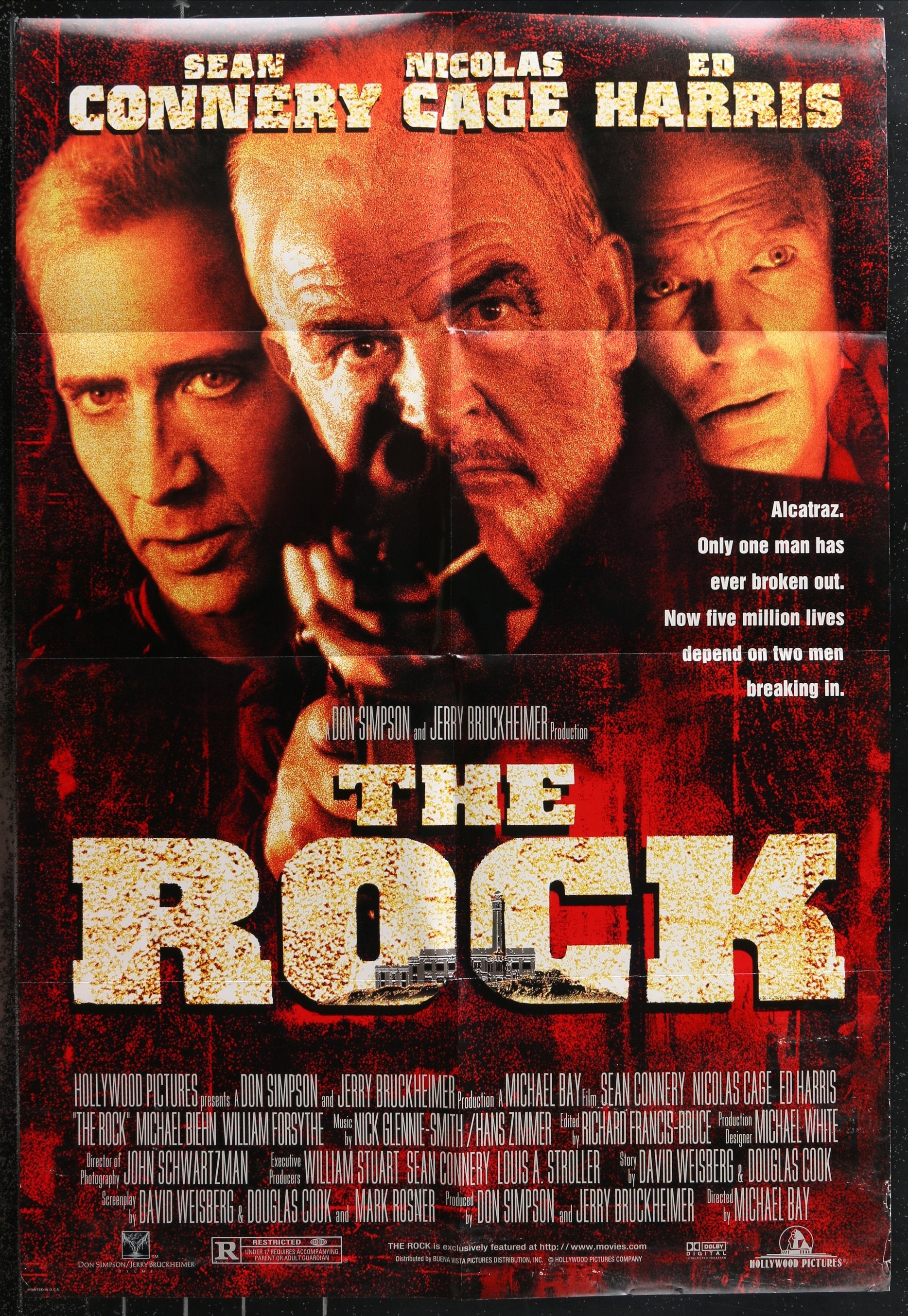 The Rock (1996) Original US One Sheet Movie Poster 27 x 40