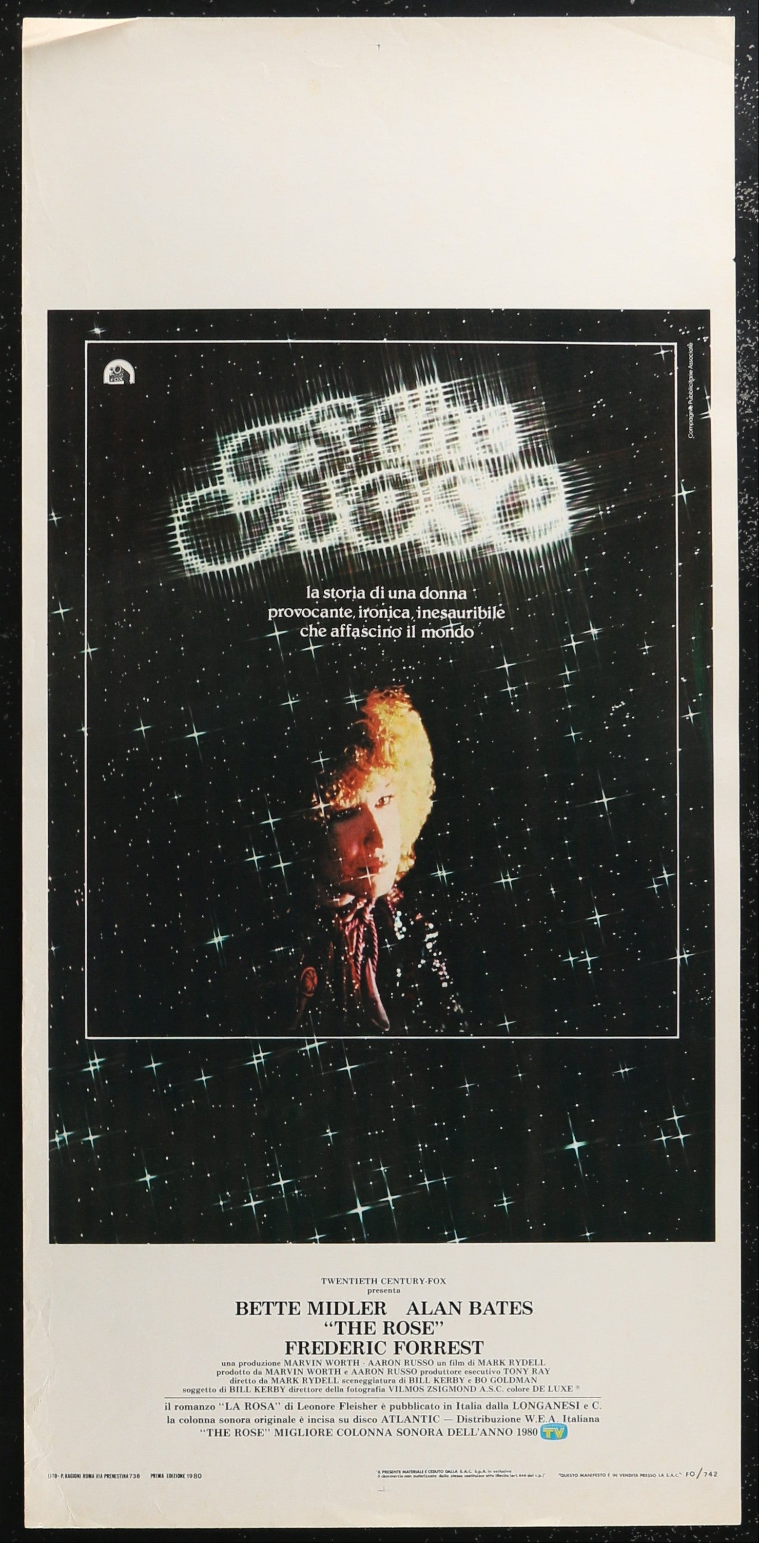 The Rose (1979) Original Italian Locandina Movie Poster 34 x 70 cm