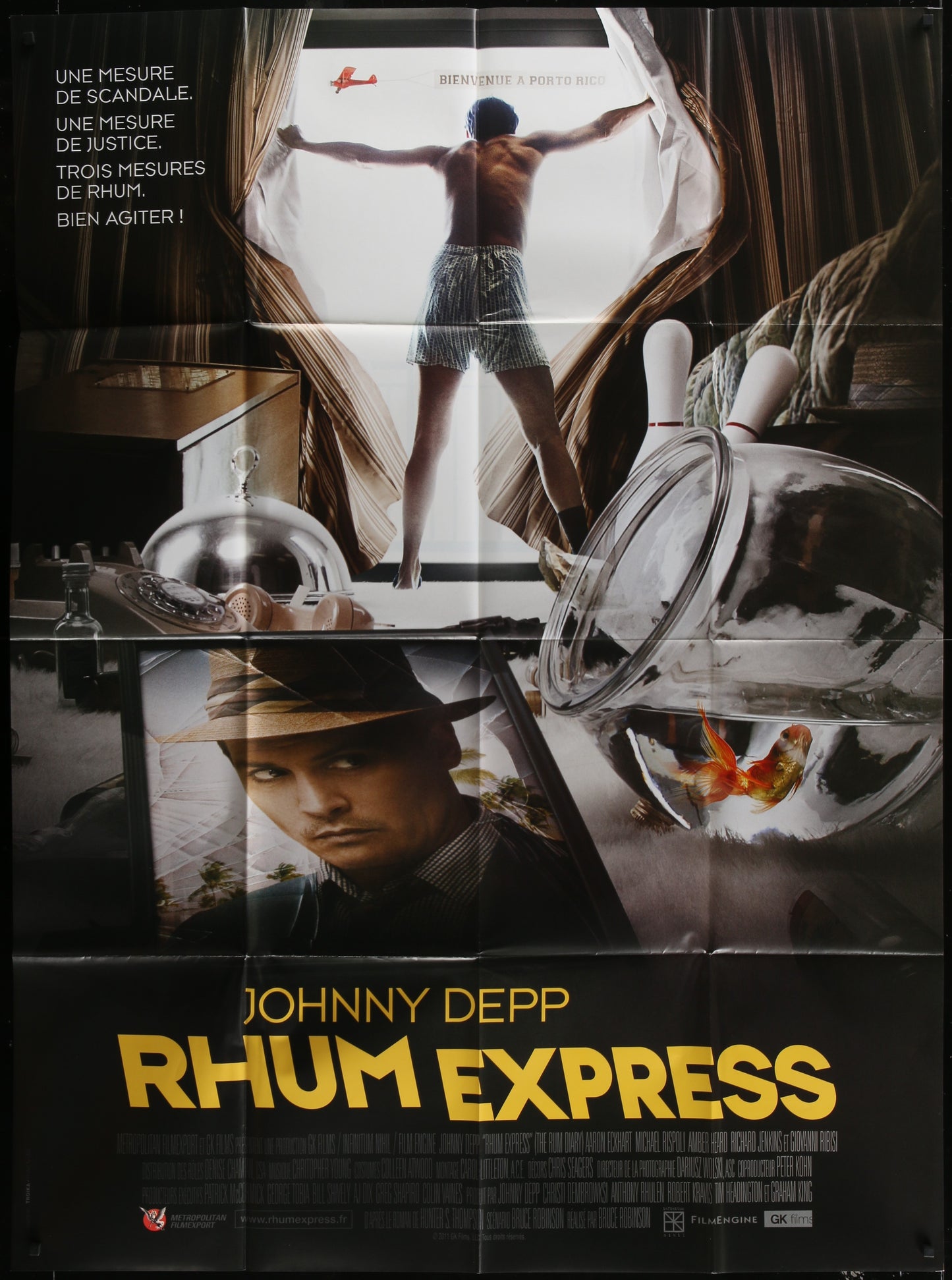 The Rum Diary (2011) Original French Grande Movie Poster 118 x 159 cm