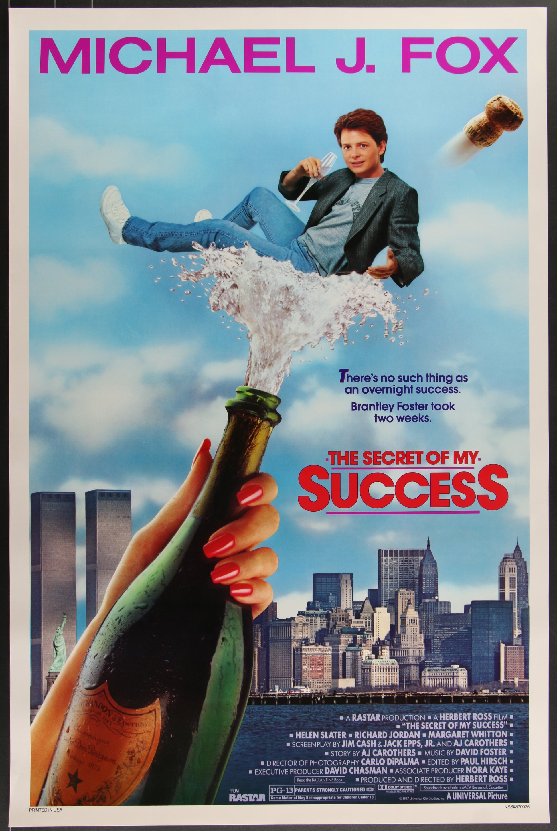 The Secret of My Success (1987) Original US One Sheet Movie Poster 27 x 41