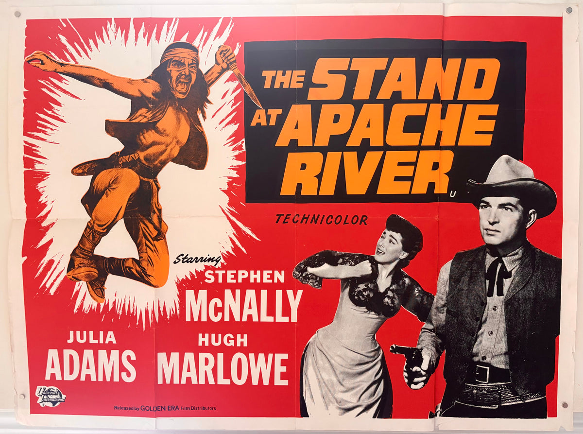 The Stand at Apache River (1953) Original UK Quad Movie Poster