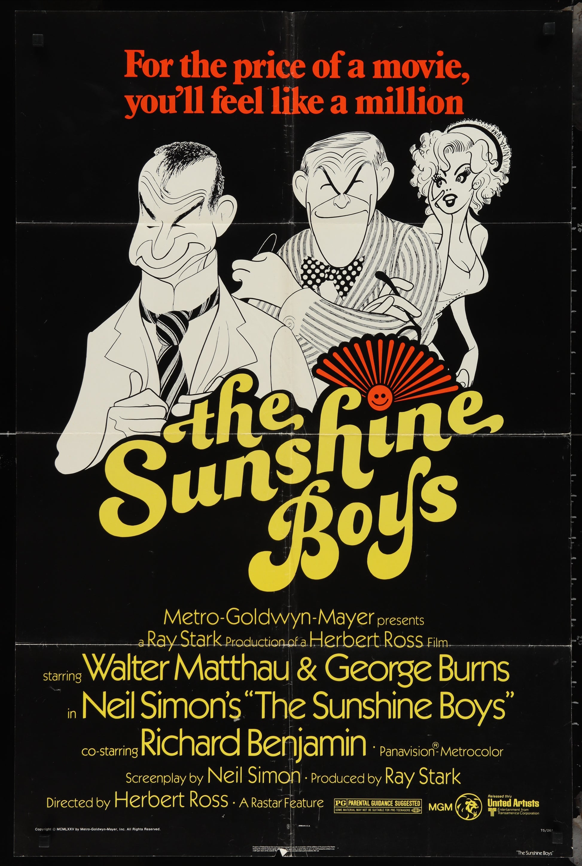 The Sunshine Boys (1975) Original US One Sheet Cinema Poster