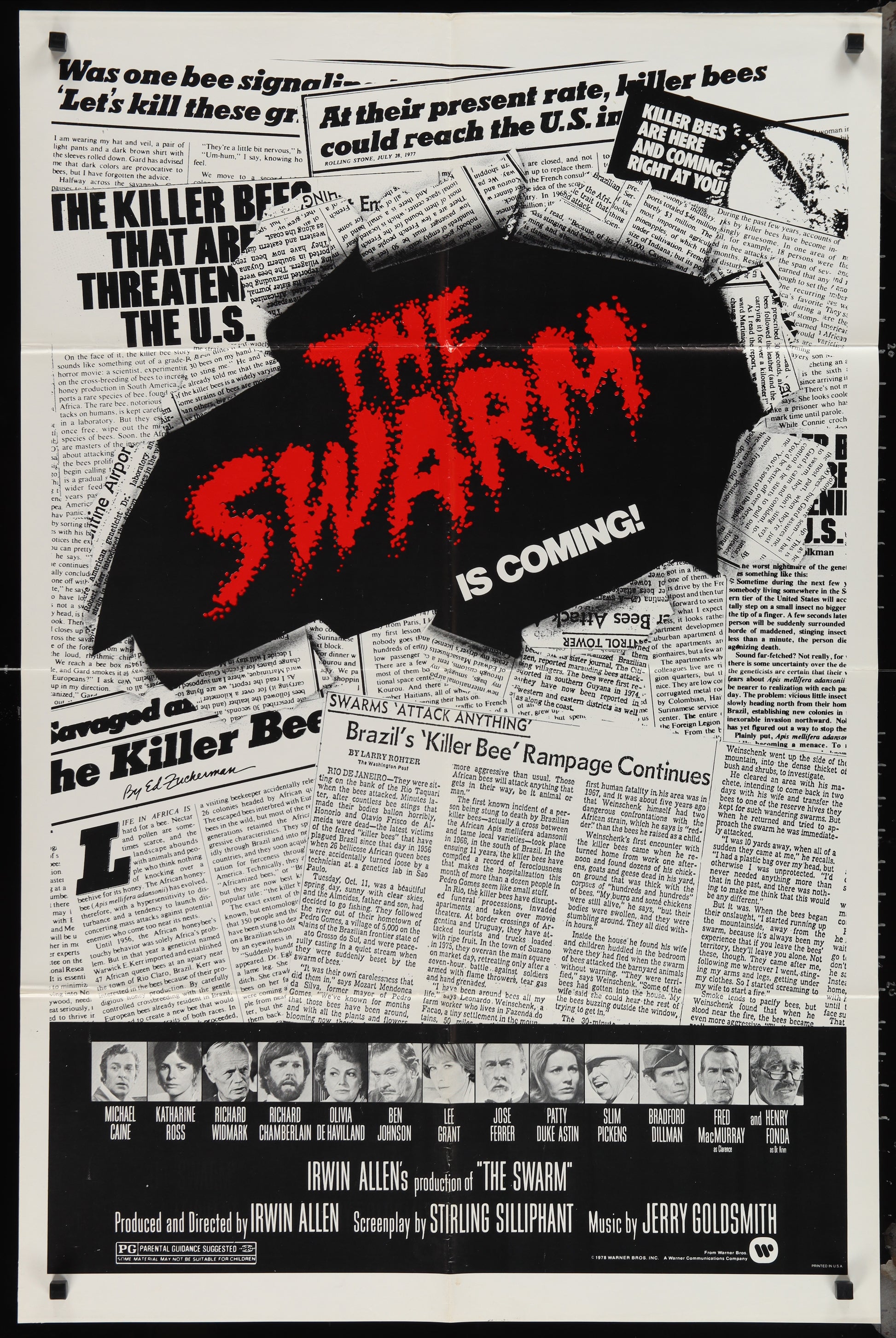 The Swarm (1978) Original US One Sheet Movie Poster