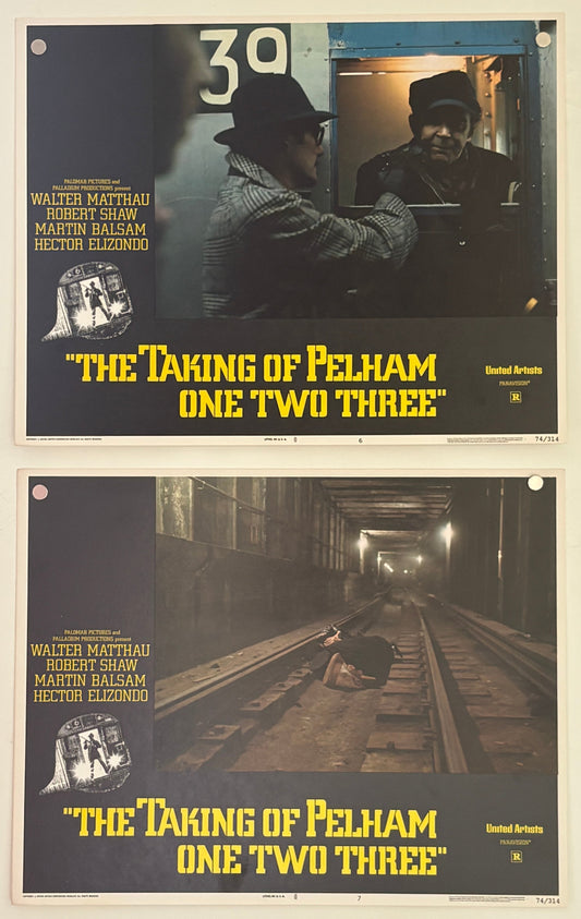 The Taking of Pelham One Two Three (1974) 7 Original US Lobby Cards