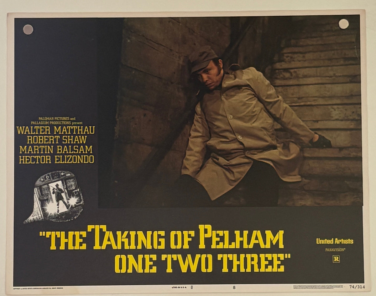 The Taking of Pelham One Two Three (1974) 7 Original US Lobby Cards