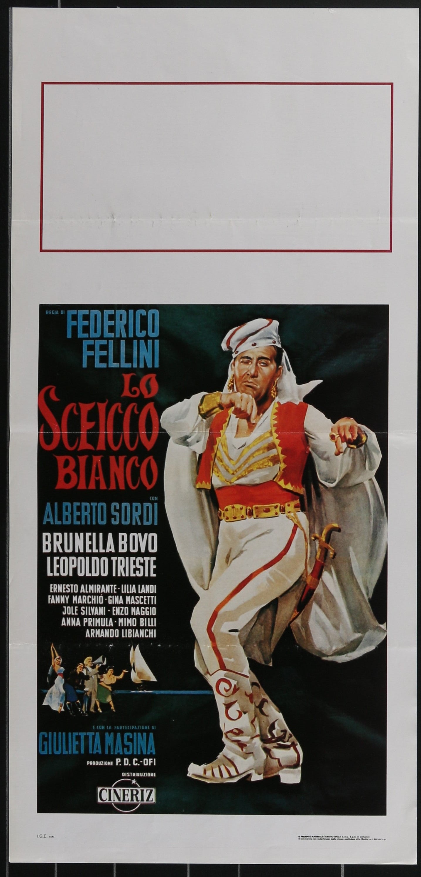 The White Sheikl (2000s RR) Original Italian Locandina Movie Poster
