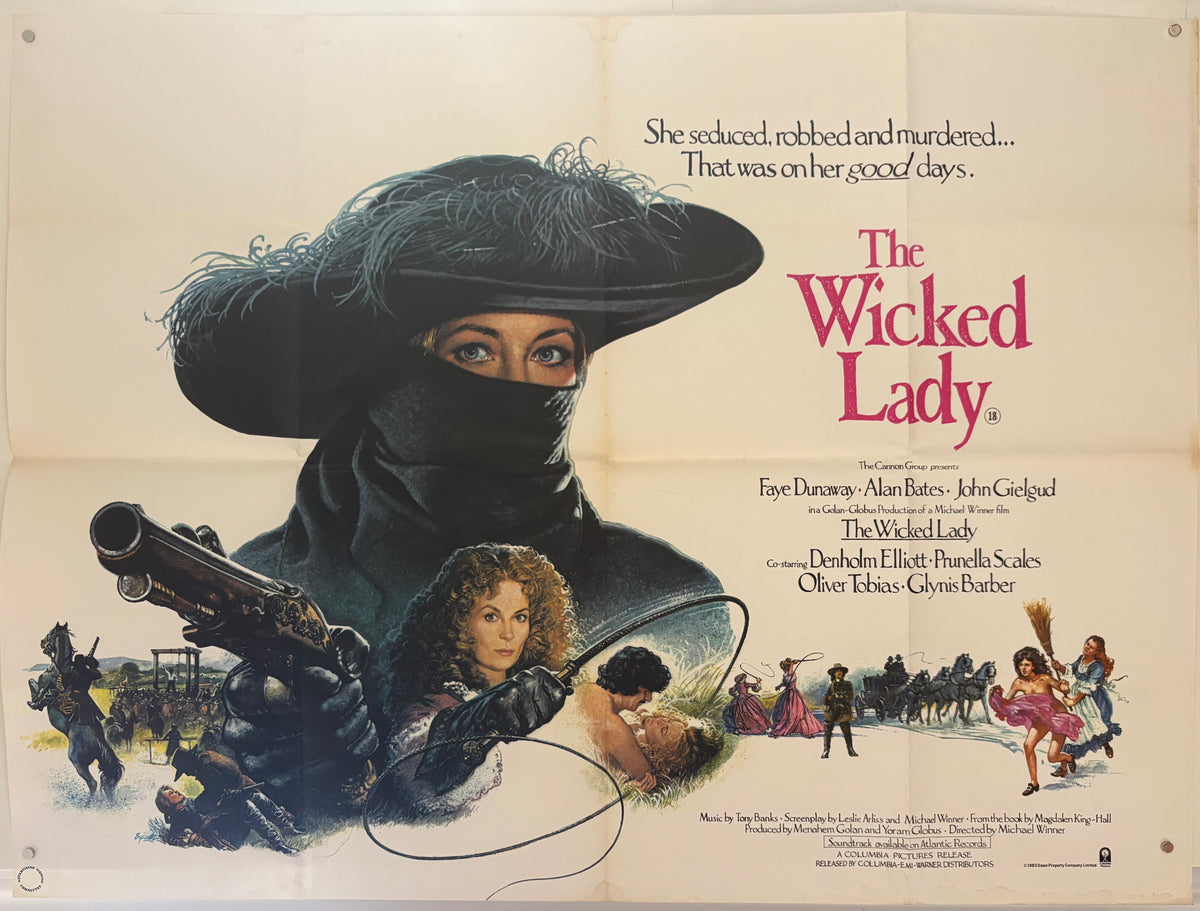The Wicked Lady (1983) Original UK Quad Movie Poster