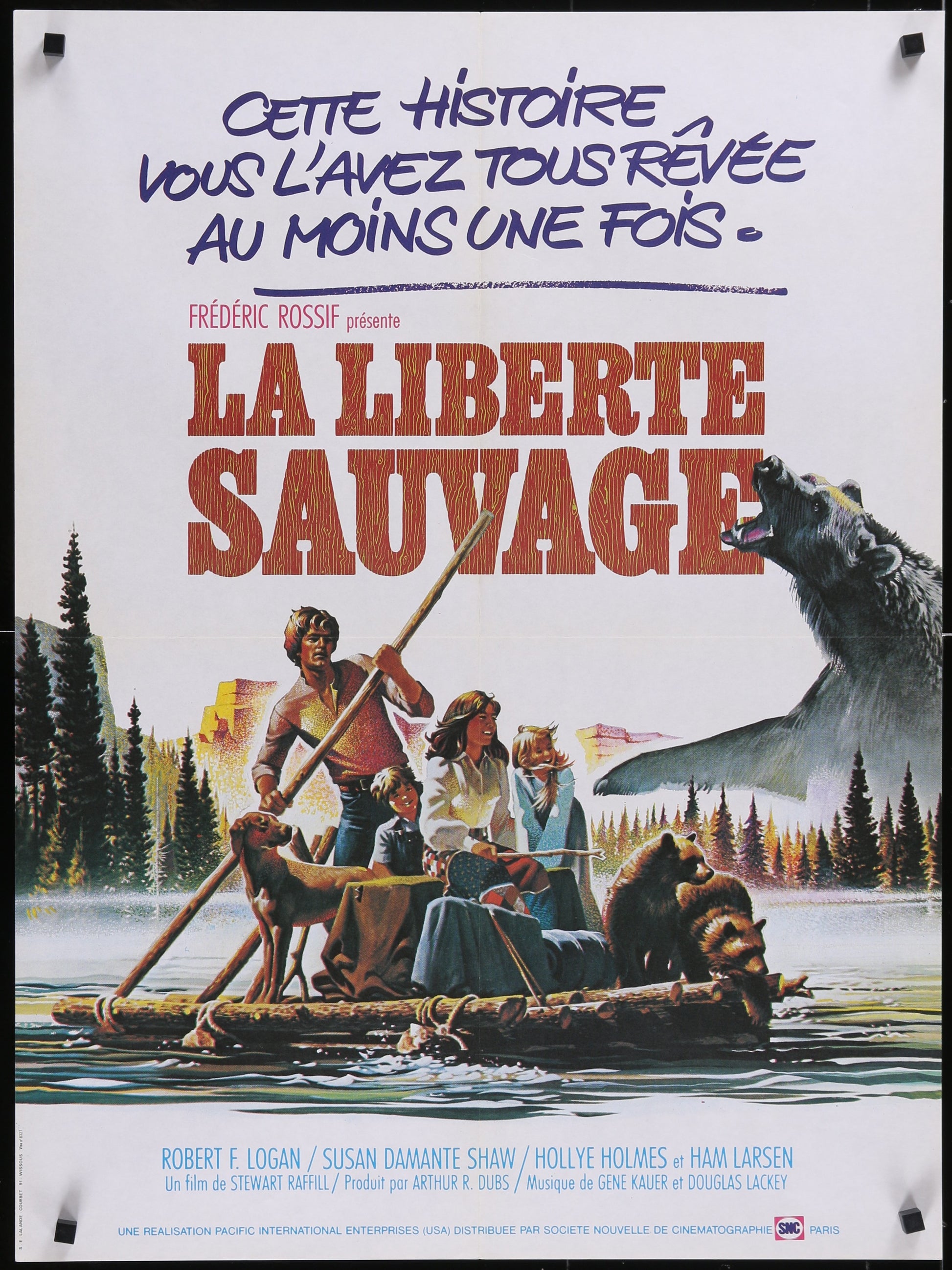 The Wilderness Family (1975) Original French Affiche Movie Poster 23x32
