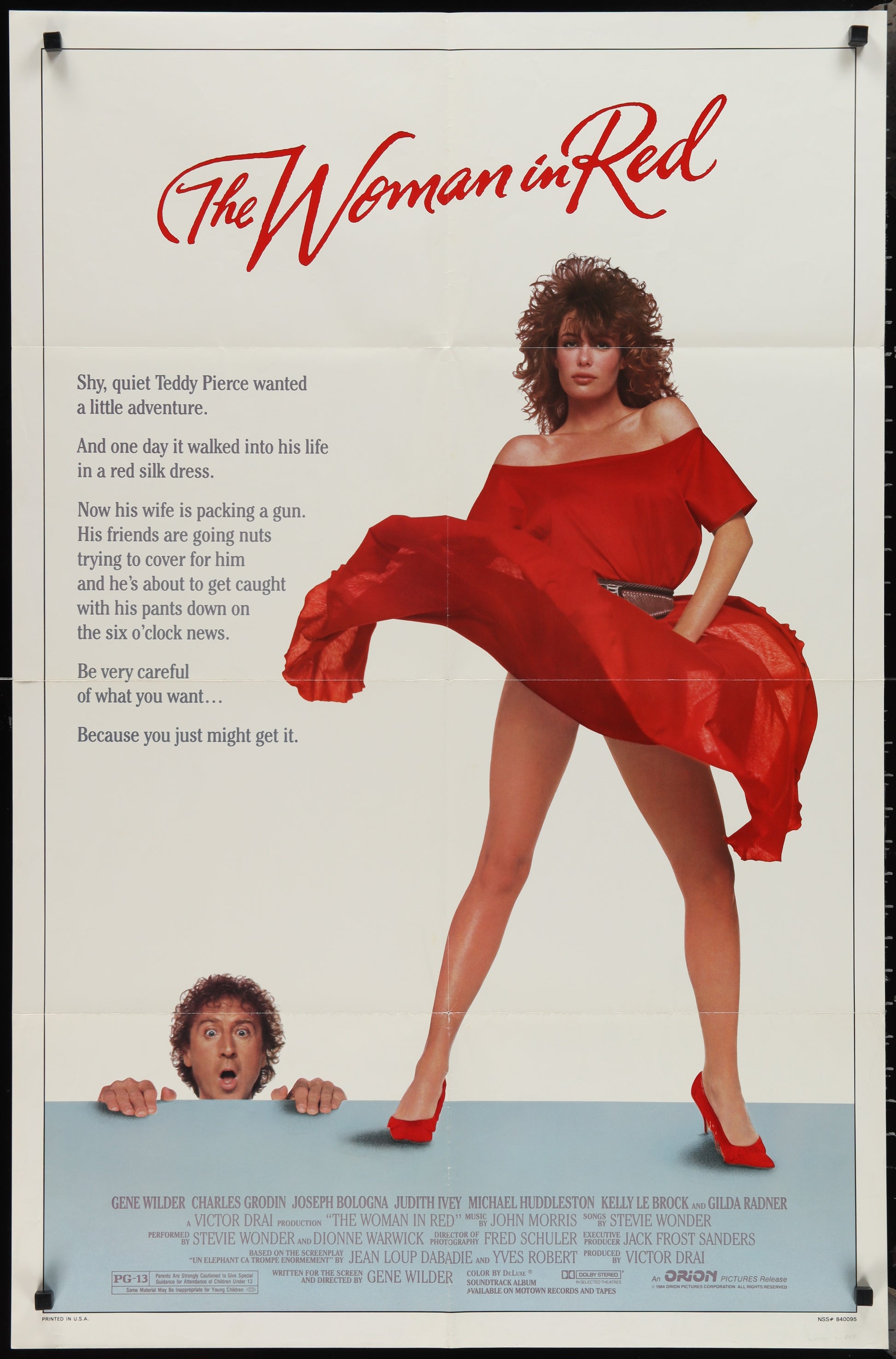 The Woman In Red (1984) Original US One Sheet Movie Poster