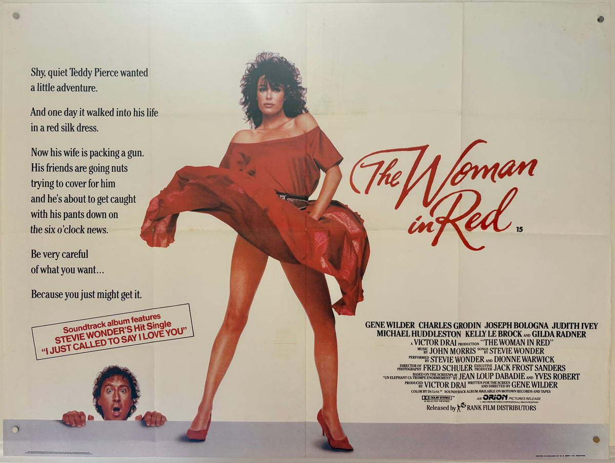 The Woman in Red (1984) Original UK Quad Movie Poster