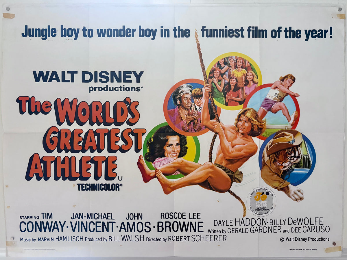 The World's Greatest Athlete (1973) Original UK Quad Movie Poster