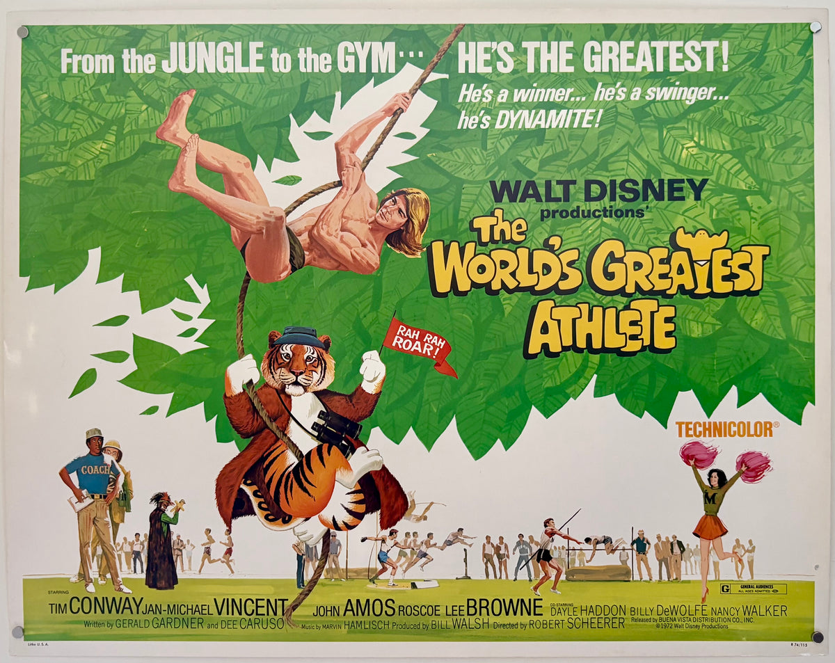 The World's Greatest Athlete (1973) Original US Half Sheet Poster