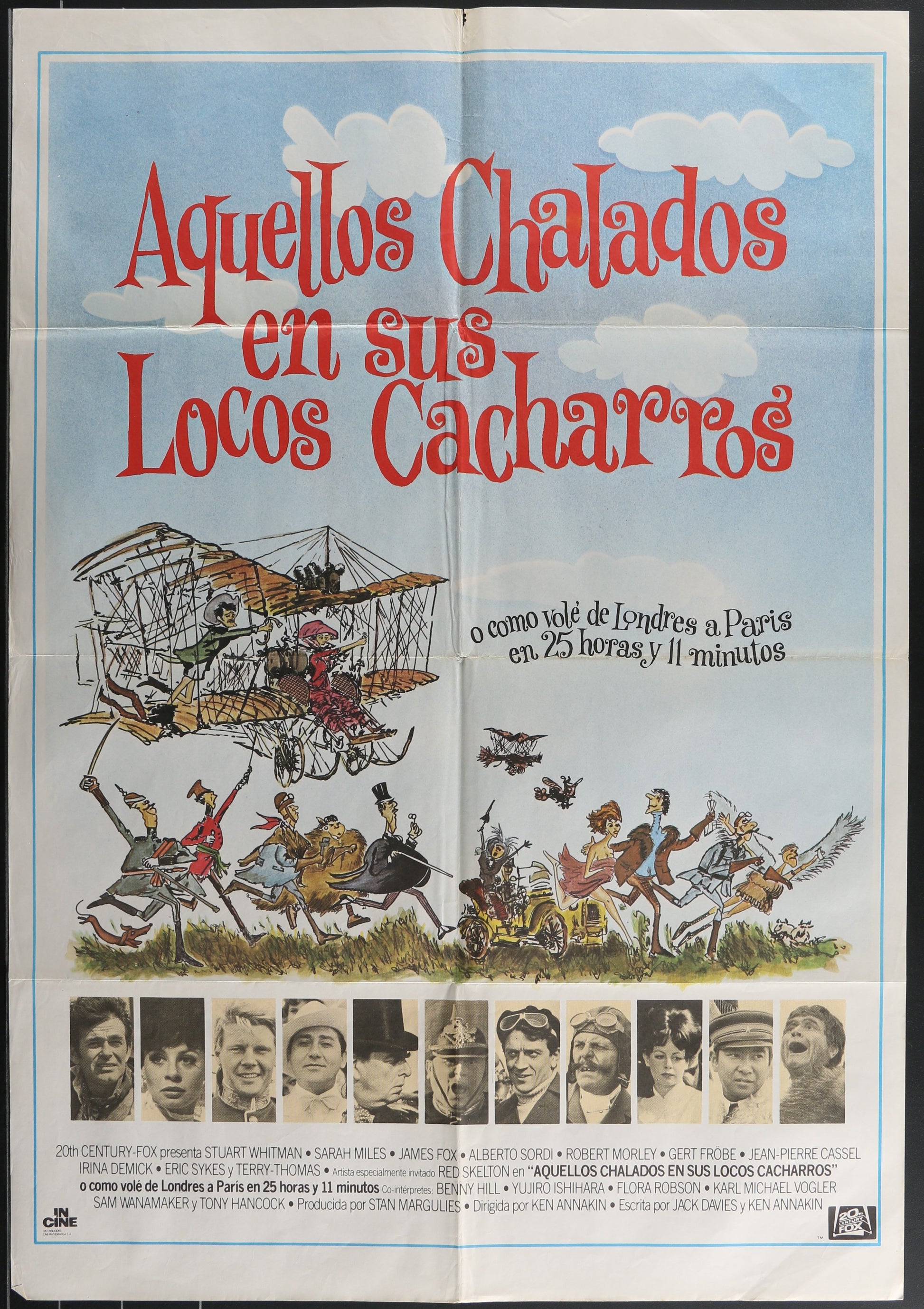 Those Magnificent Men In Their Flying Machines (1965) Original Spanish Movie Poster