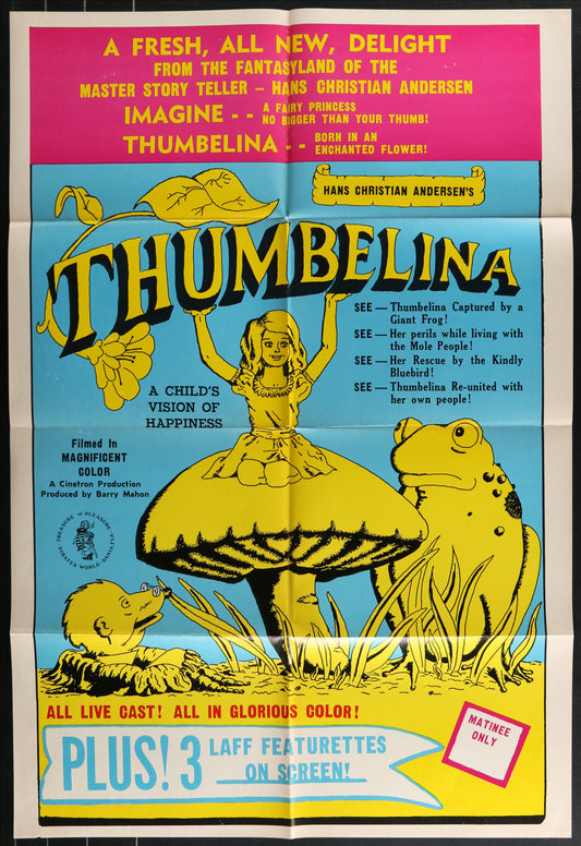 Thumbelina (1970) Original US One Sheet Movie Poster 27 x 41