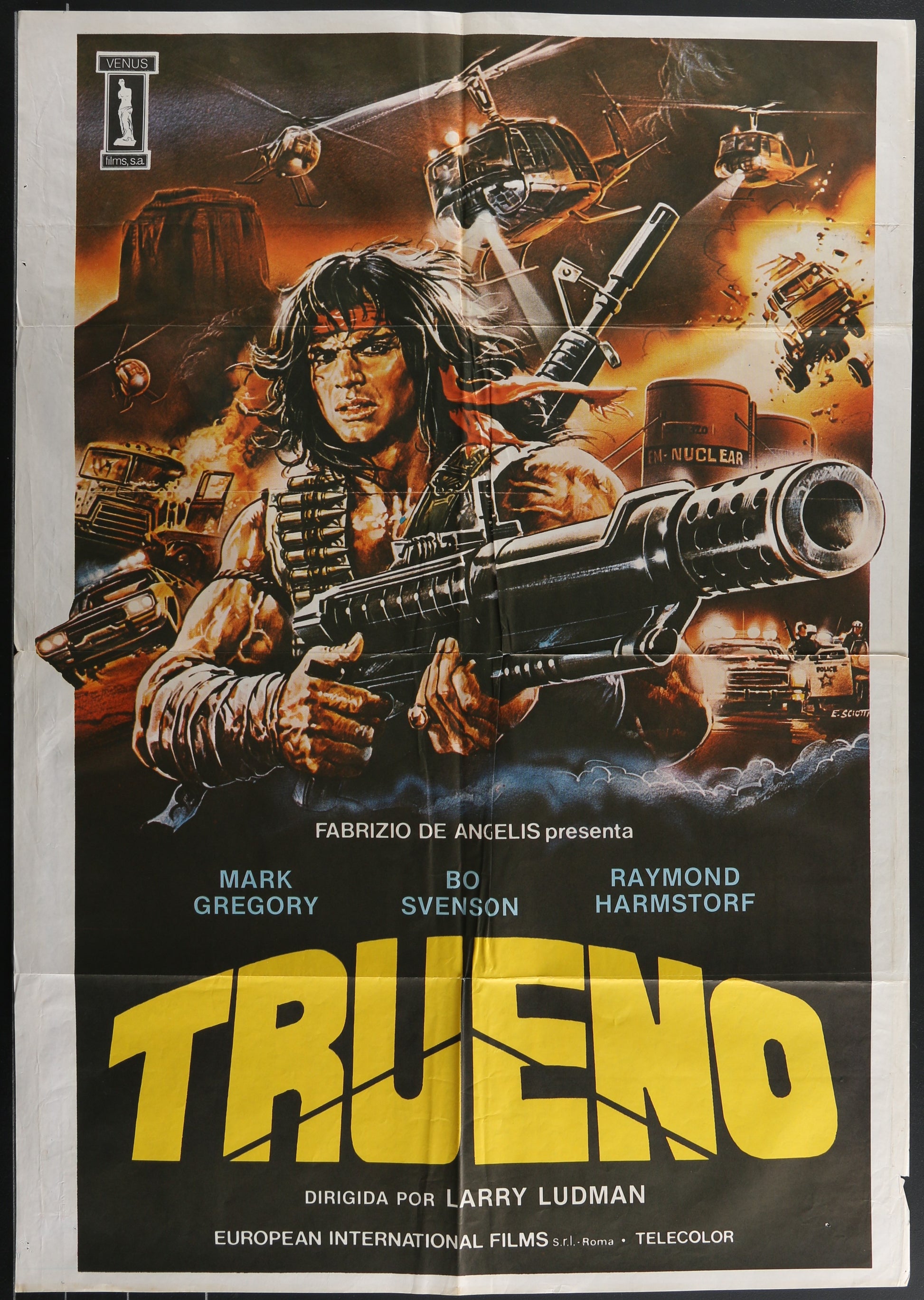 Thunder (1983) Original Spanish Movie Poster