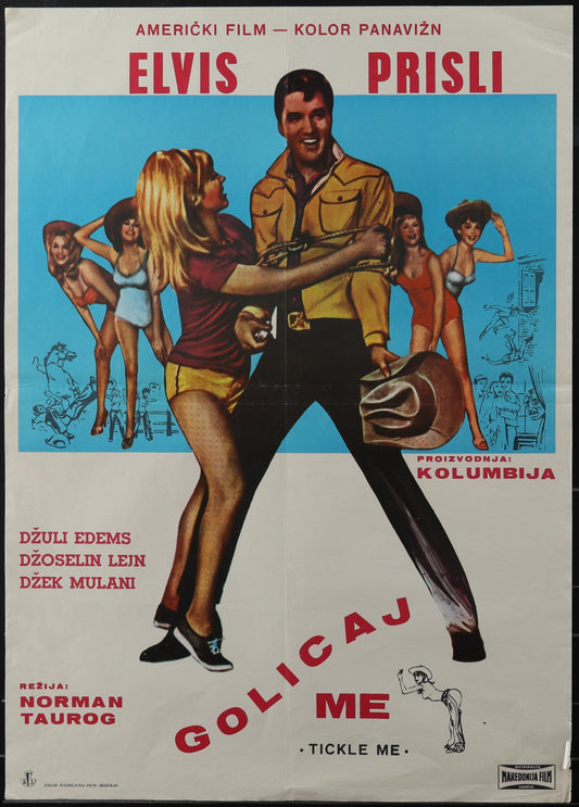 Tickle Me (1965) Original Yugoslav Movie Poster