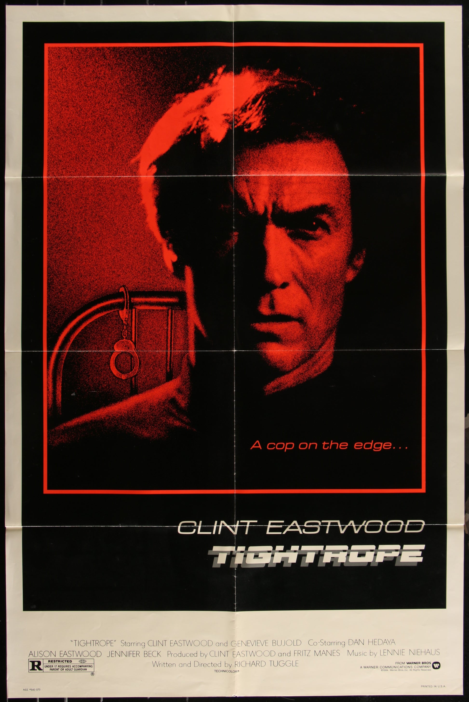 Tightrope (1984) Original US One Sheet Cinema Poster