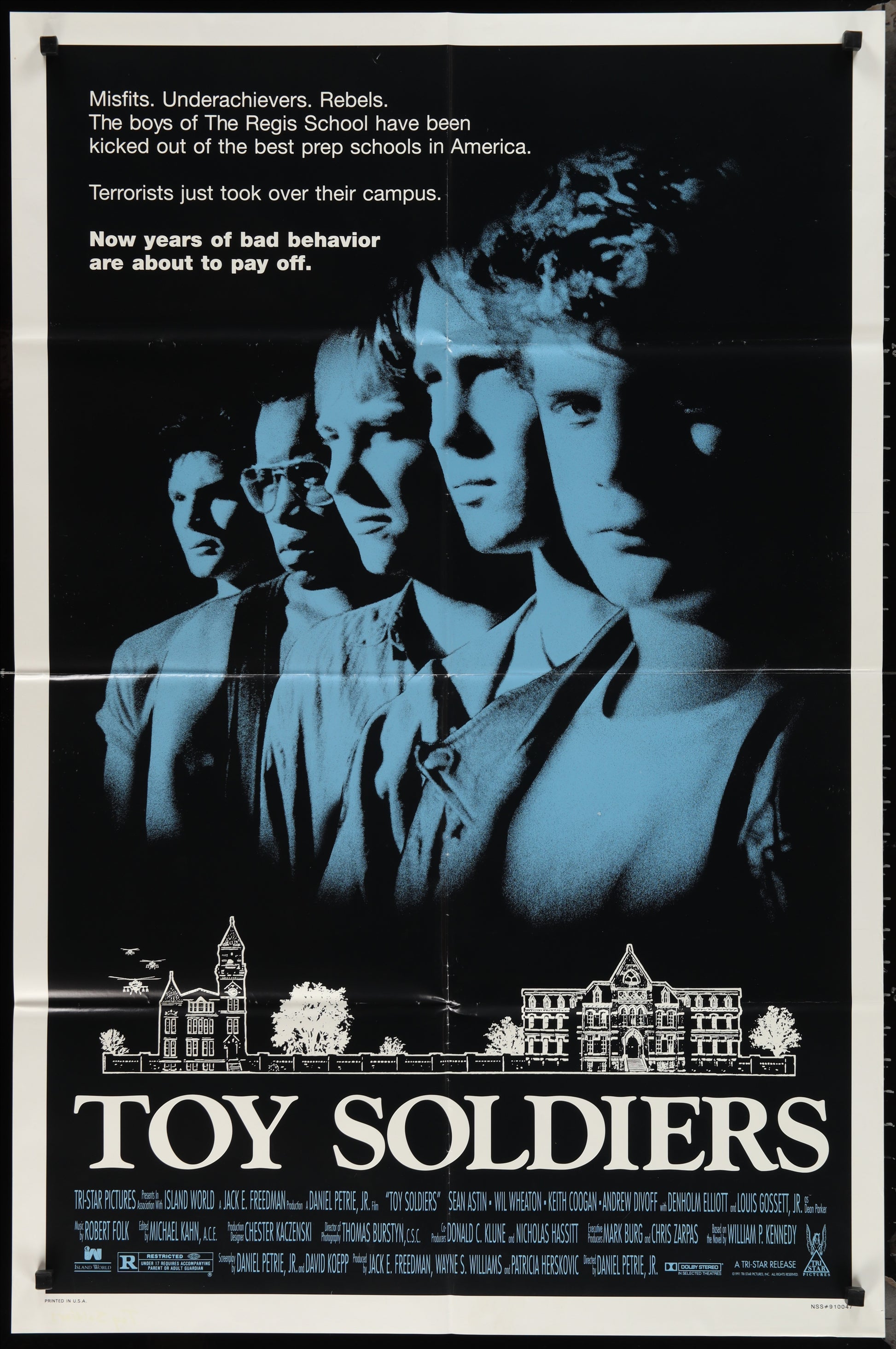 Toy Soldiers (1991) Original US One Sheet Movie Poster