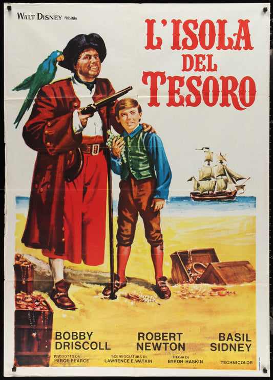 Treasure Island (1950) Original Italian One Panel Movie Poster