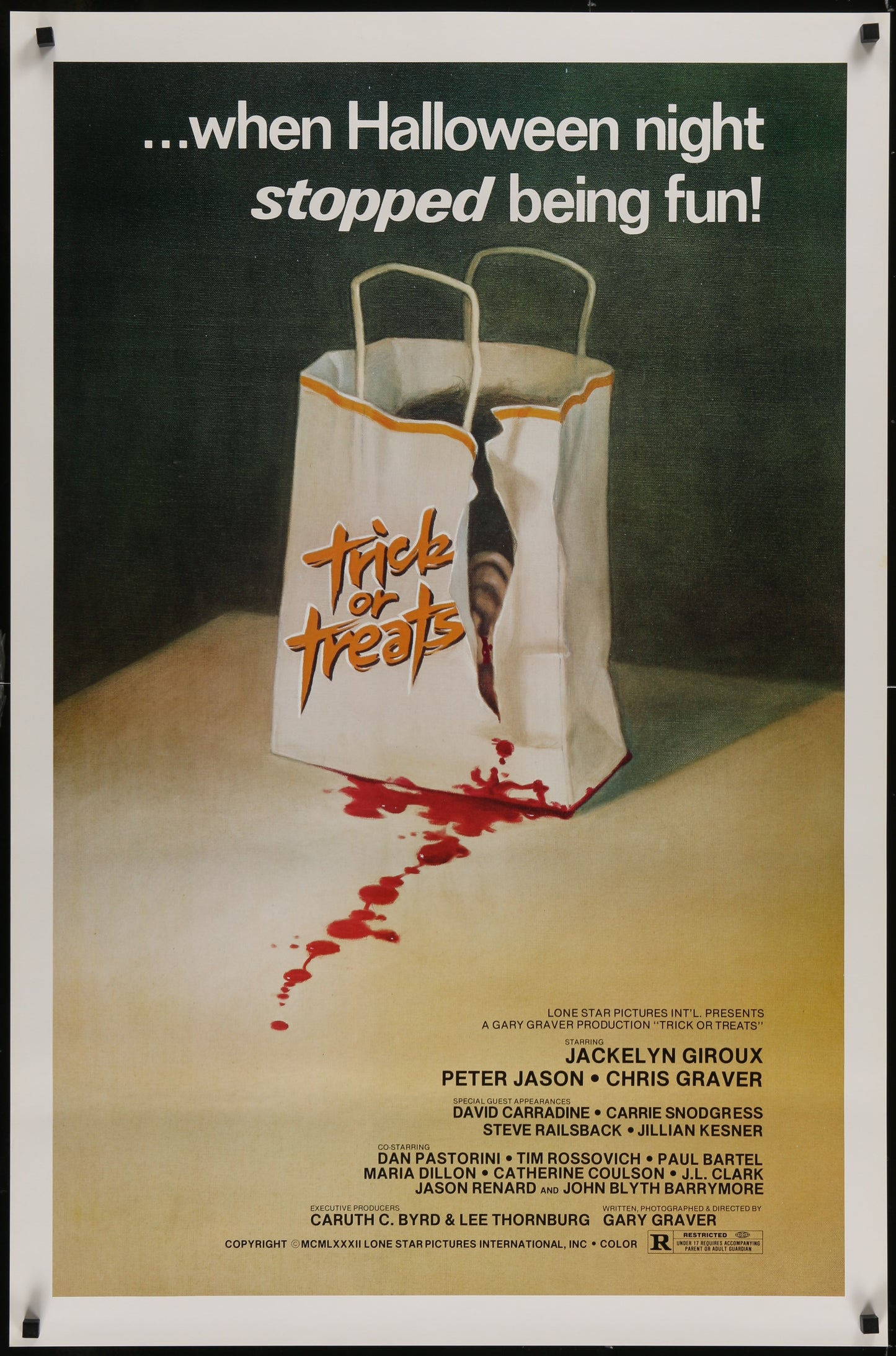 Trick or Treats (1982) Original US One Sheet Movie Poster 27 x 41