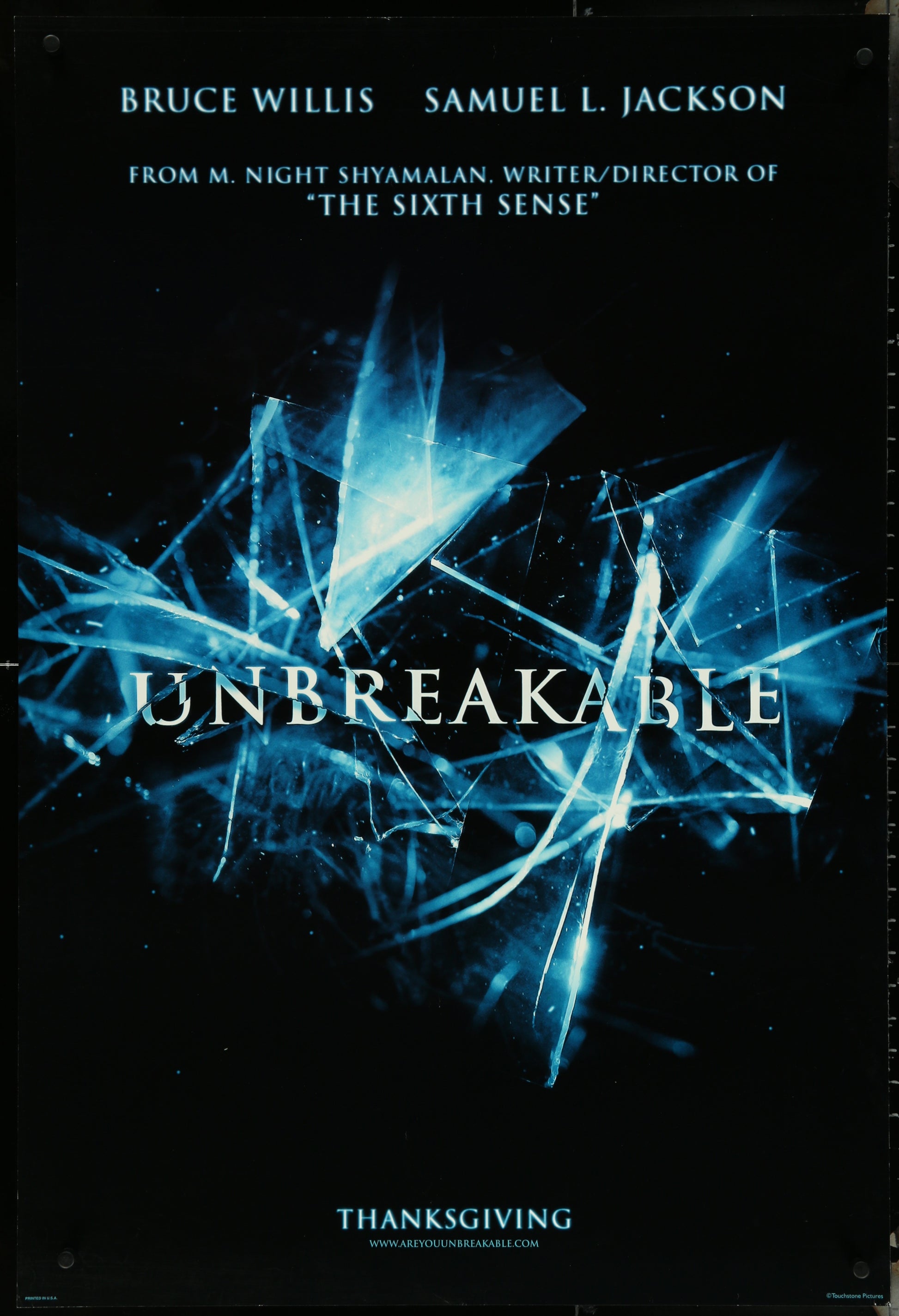 UInbreakable (2000) Original US One Sheet Movie Poster